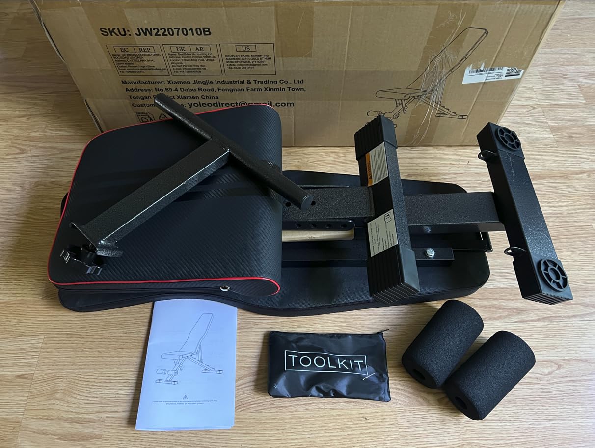 YOLEO Adjustable Weight Bench, ASTM-Certified 827LBS customer photo 1
