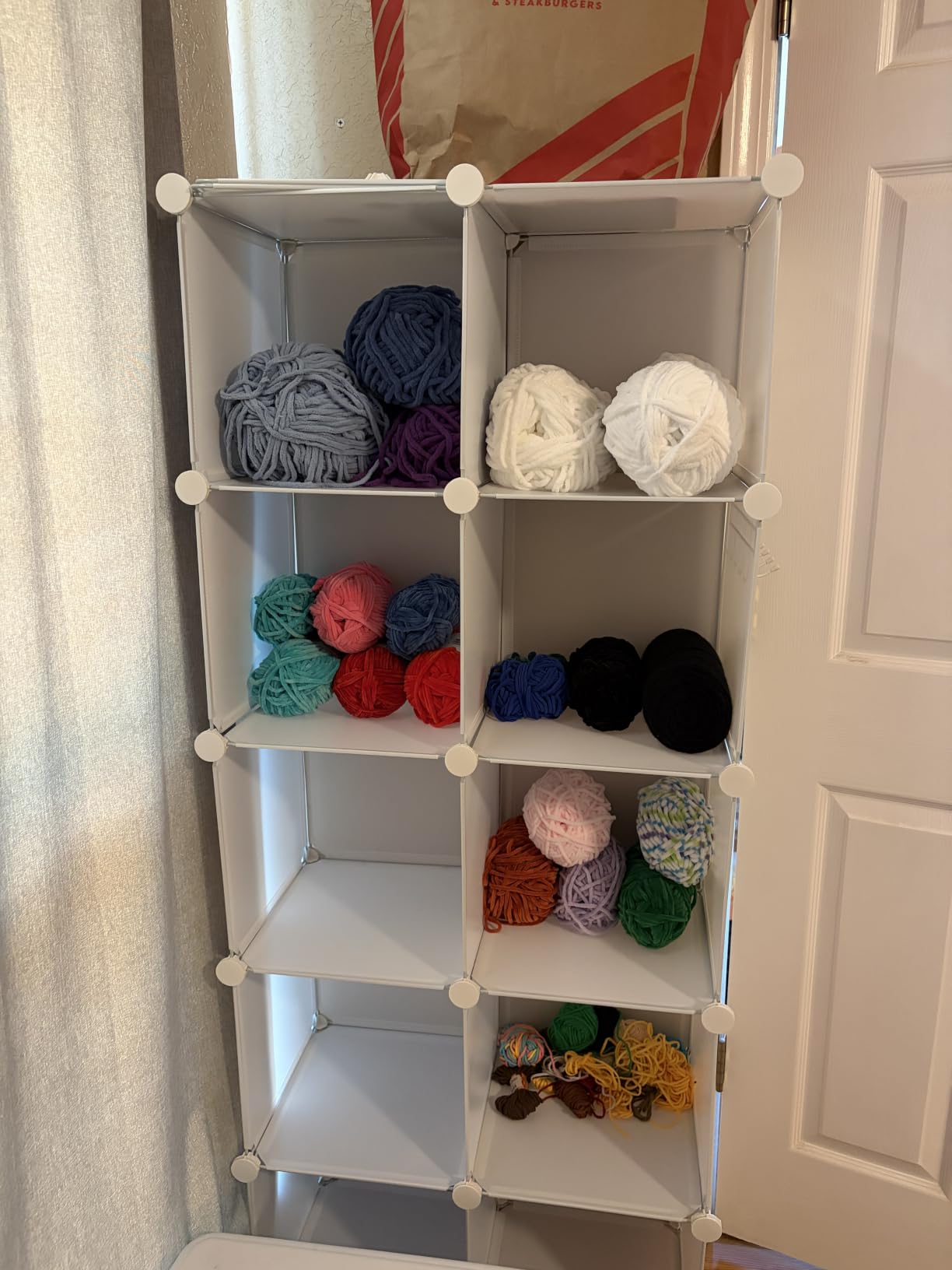 AWTATOS 12 Cube Storage Organizer, Closet Organizer Storage Shelves, White customer photo 2