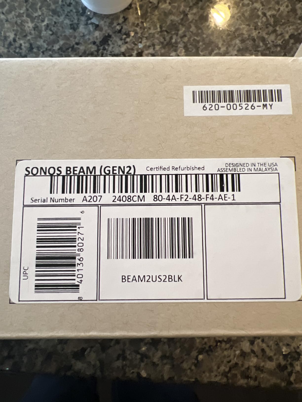 Sonos Beam Gen 2 - Black - Soundbar with Dolby Atmos | 5-Driver Array with 3D Surround | Alexa | Works with Sonos Sub Mini & Rears | WiFi | Ethernet & AirPlay 2 | HDMI eARC customer photo 1