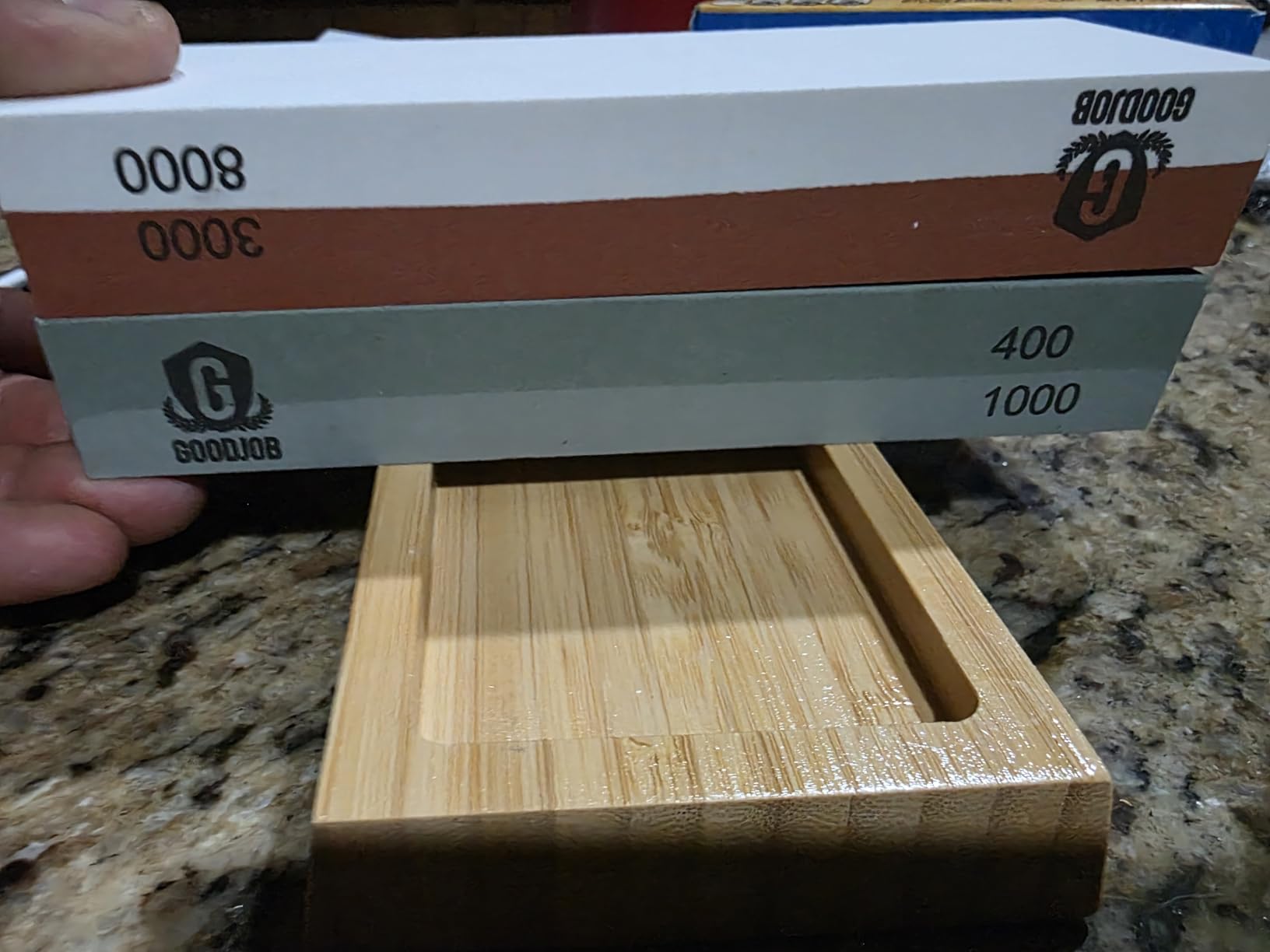 Complete Knife Sharpening Stone Kit, Double-Sided Grit400/1000 & 3000/8000 customer photo 2