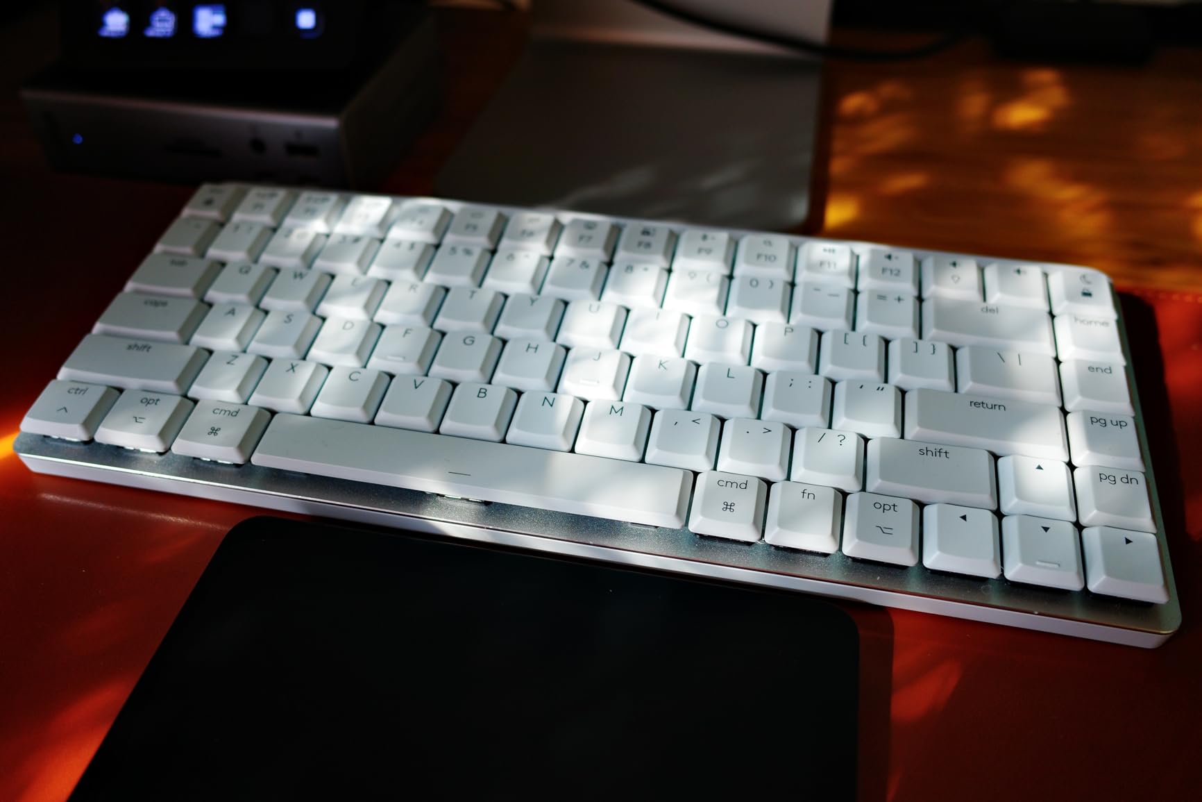 Logitech MX Mechanical Mini Mac Wireless Keyboard Low-Profile - Space Grey | Tactile quiet mechanical switches, Smart backlit keys, Bluetooth pairs with 3 devices, USB-C rechargeable, 15 days customer photo 1