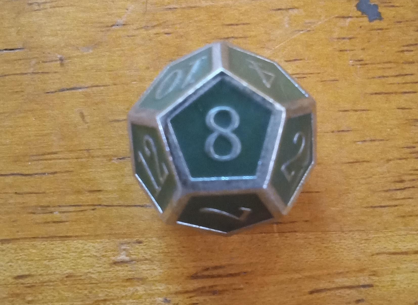 Haxtec Metal DND Dice Set, 7 Pcs Bloodstained Polyhedral Dice for RPG customer photo 2