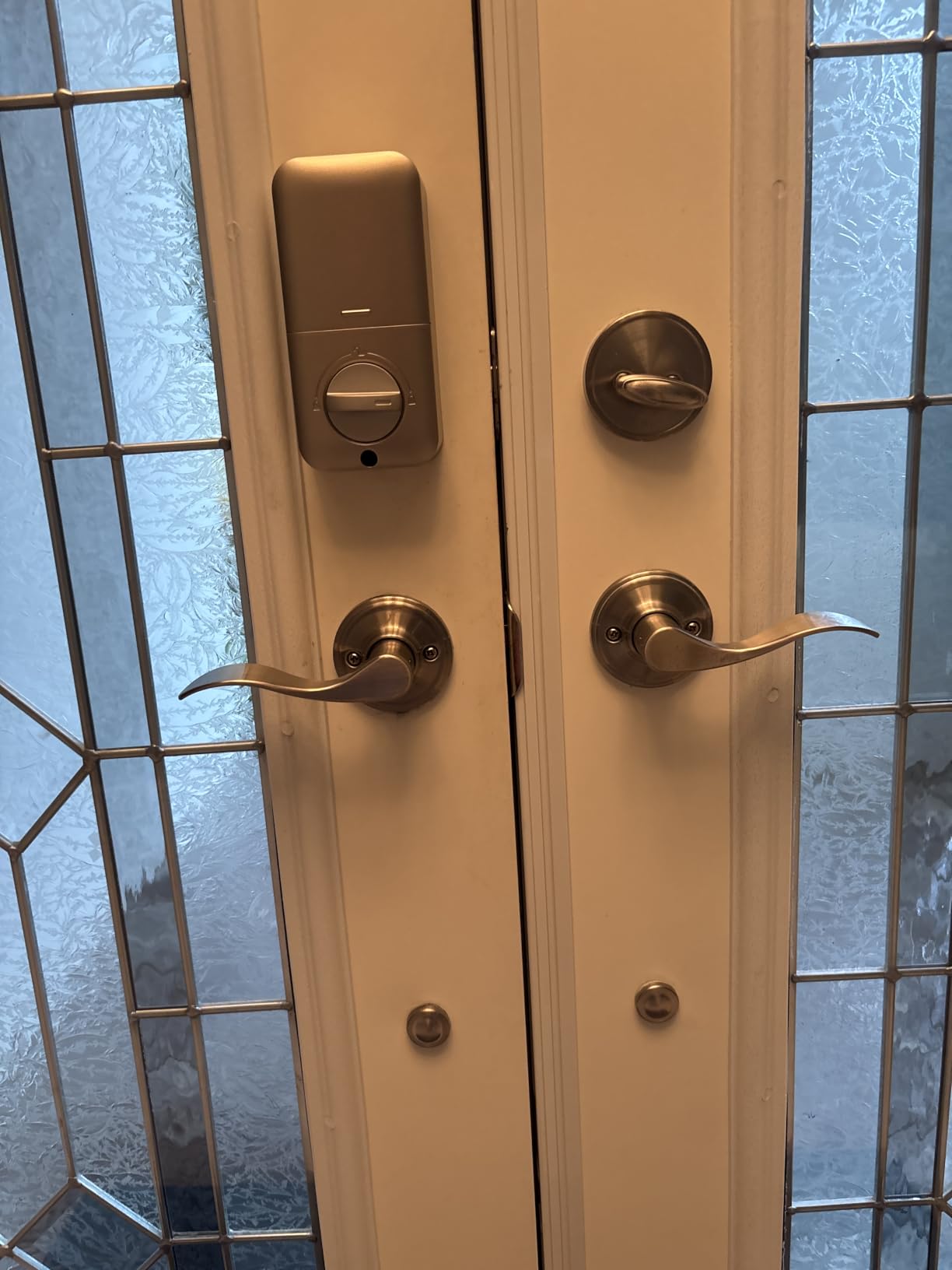 TEEHO TE001 Keyless Entry Deadbolt with Keypad for Front Door, Satin Nickel customer photo 2