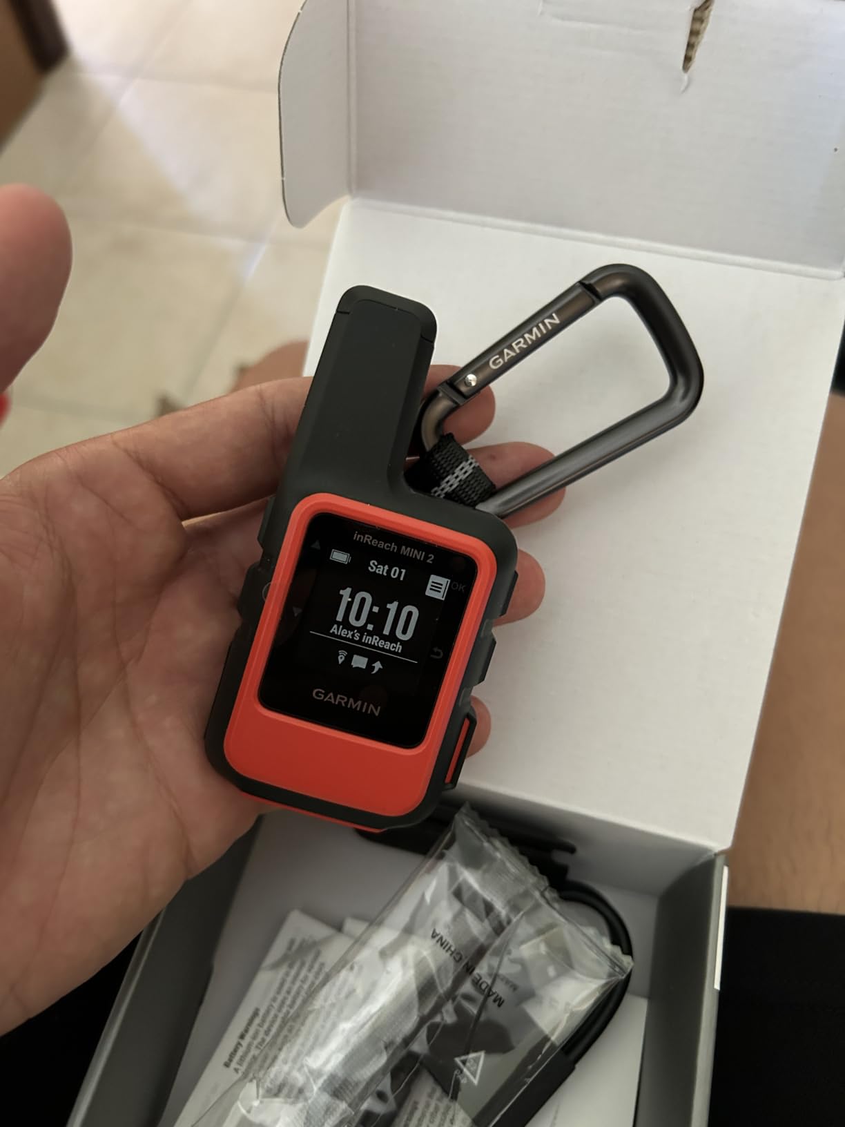 Garmin inReach® Mini 2, Satellite Communicator, Orange customer photo 1