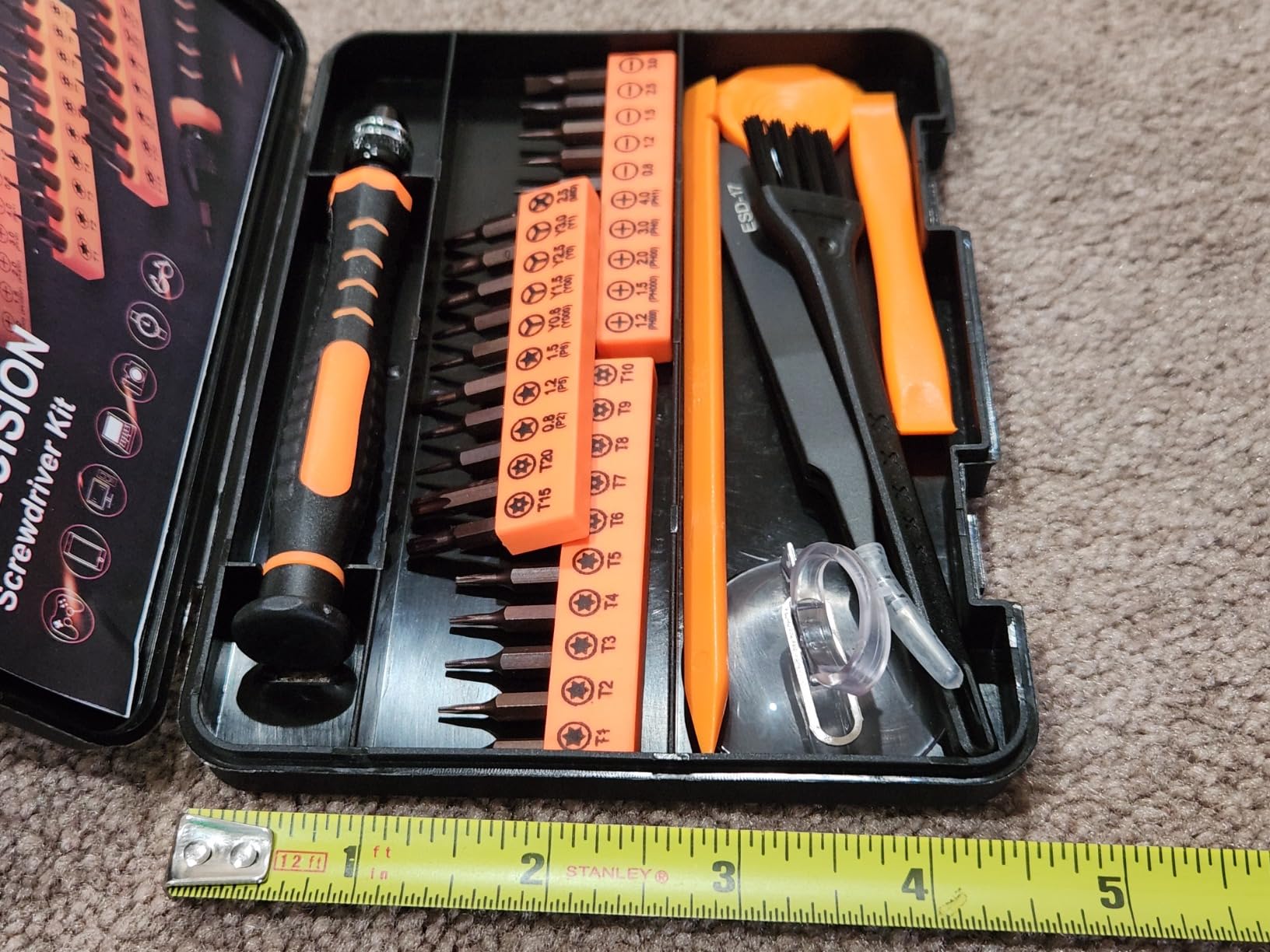 JOREST 40Pcs S2 Steel Small Precision Screwdriver Set with Torx T5 T6 T8 customer photo 1