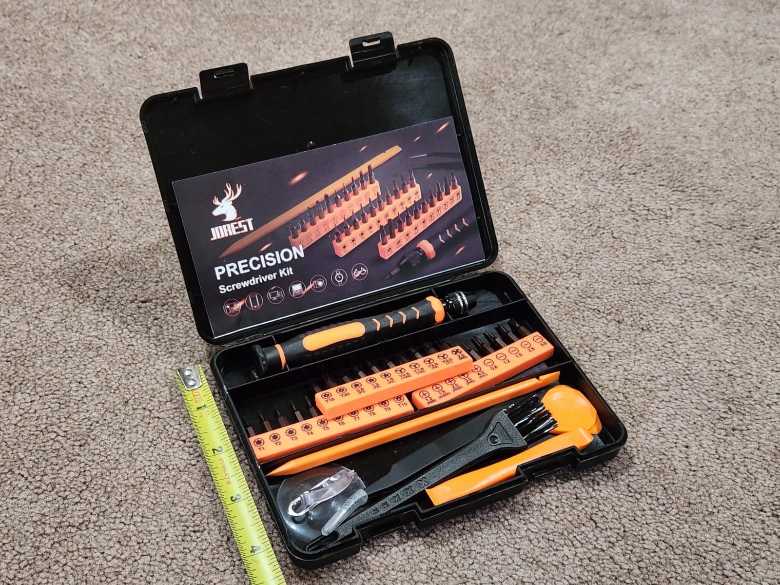 JOREST 40Pcs S2 Steel Small Precision Screwdriver Set with Torx T5 T6 T8 customer photo 2
