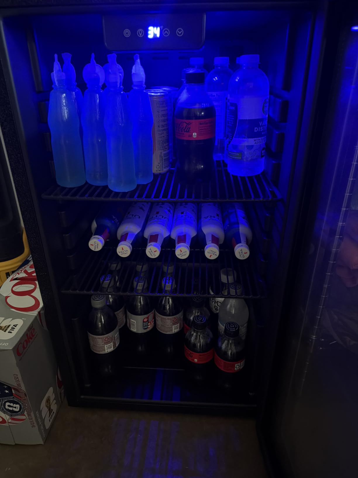 Honeywell Beverage Refrigerator and Cooler, 116 Can Mini Fridge with Glass Door for Soda Beer or Wine for Office or Bar with Adjustable Removable Shelving, Commercial Grade customer photo 2