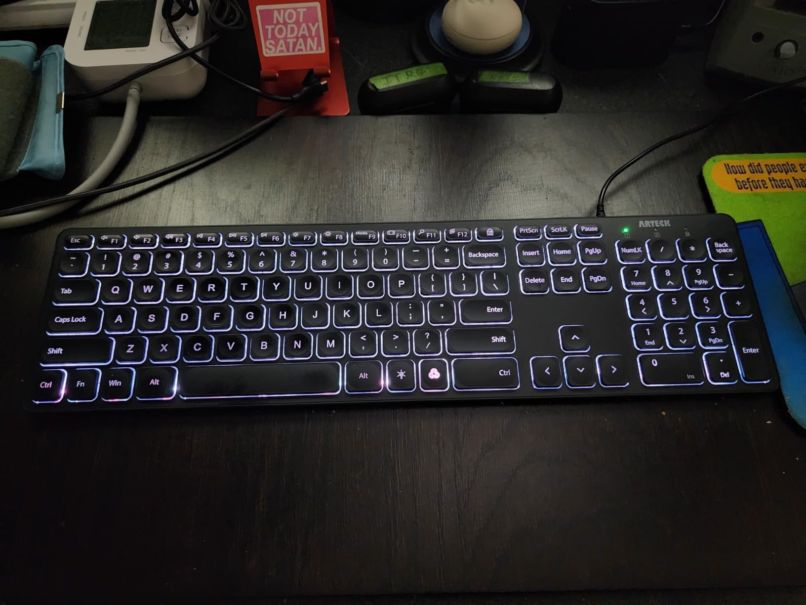 Arteck Backlit USB Wired Full Size Keyboard with Media Hotkey for PC and Laptop customer photo 1