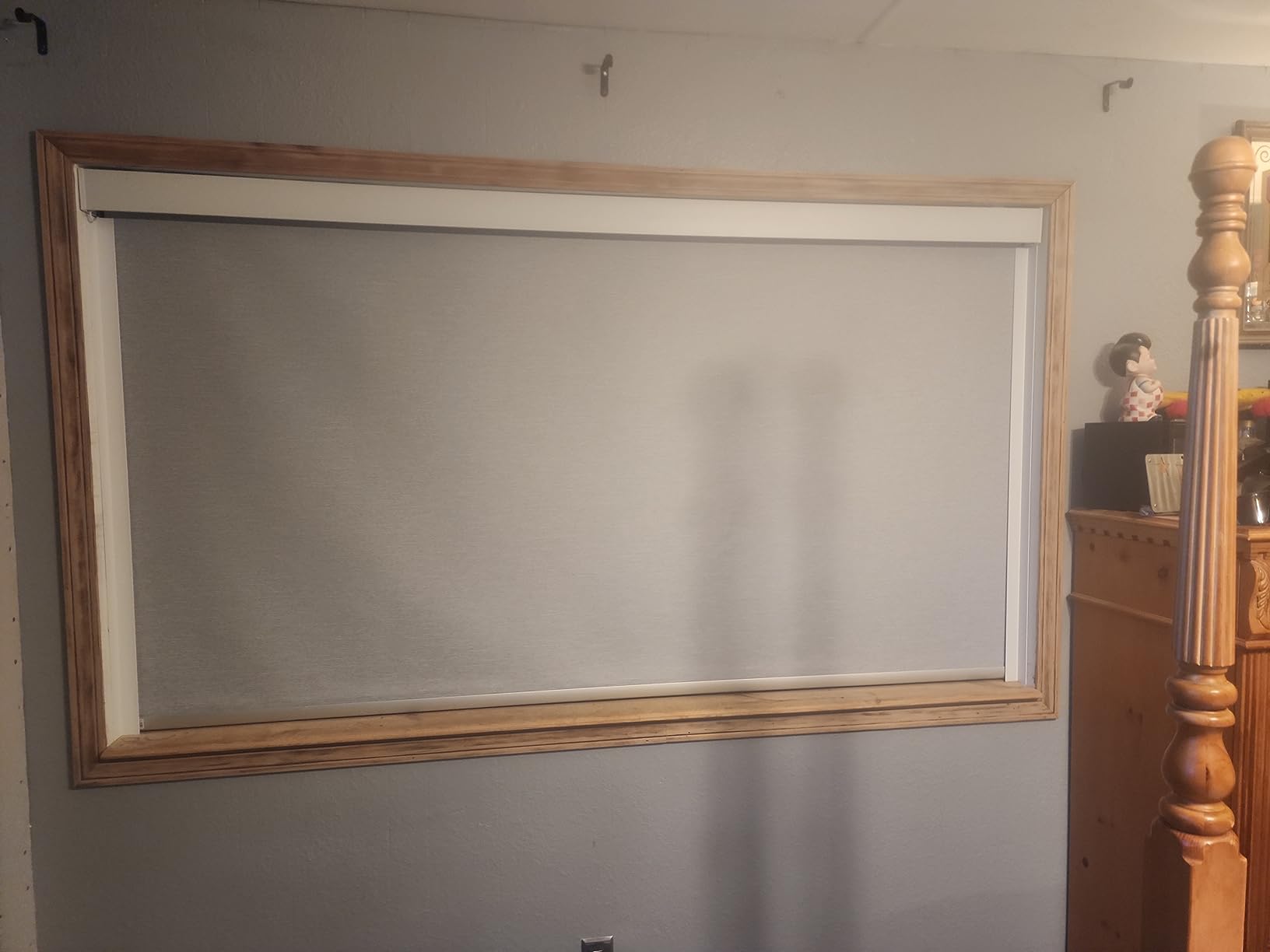 Motorized Roller Shades, 100% Blackout, Gentle White customer photo 1