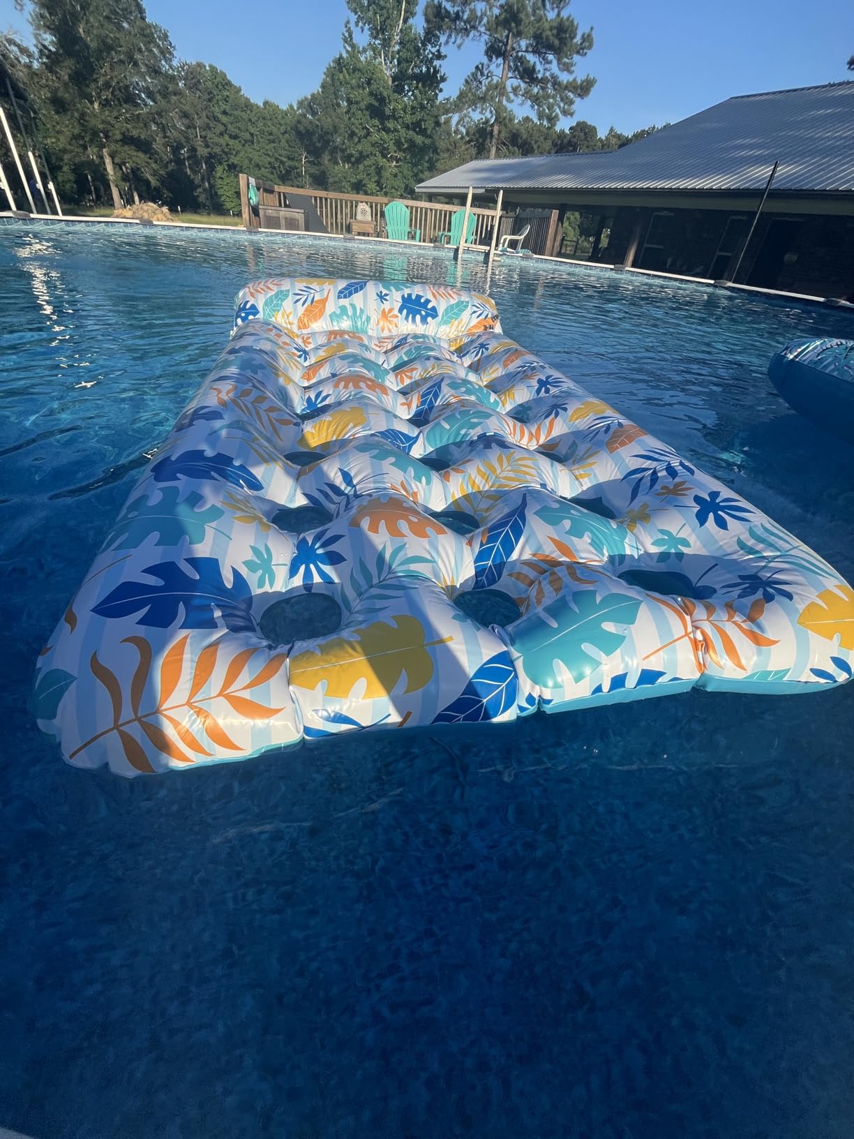 Stonful 2 Pack Inflatable Pool Floats, Cooling Pool Rafts for Adults customer photo 2