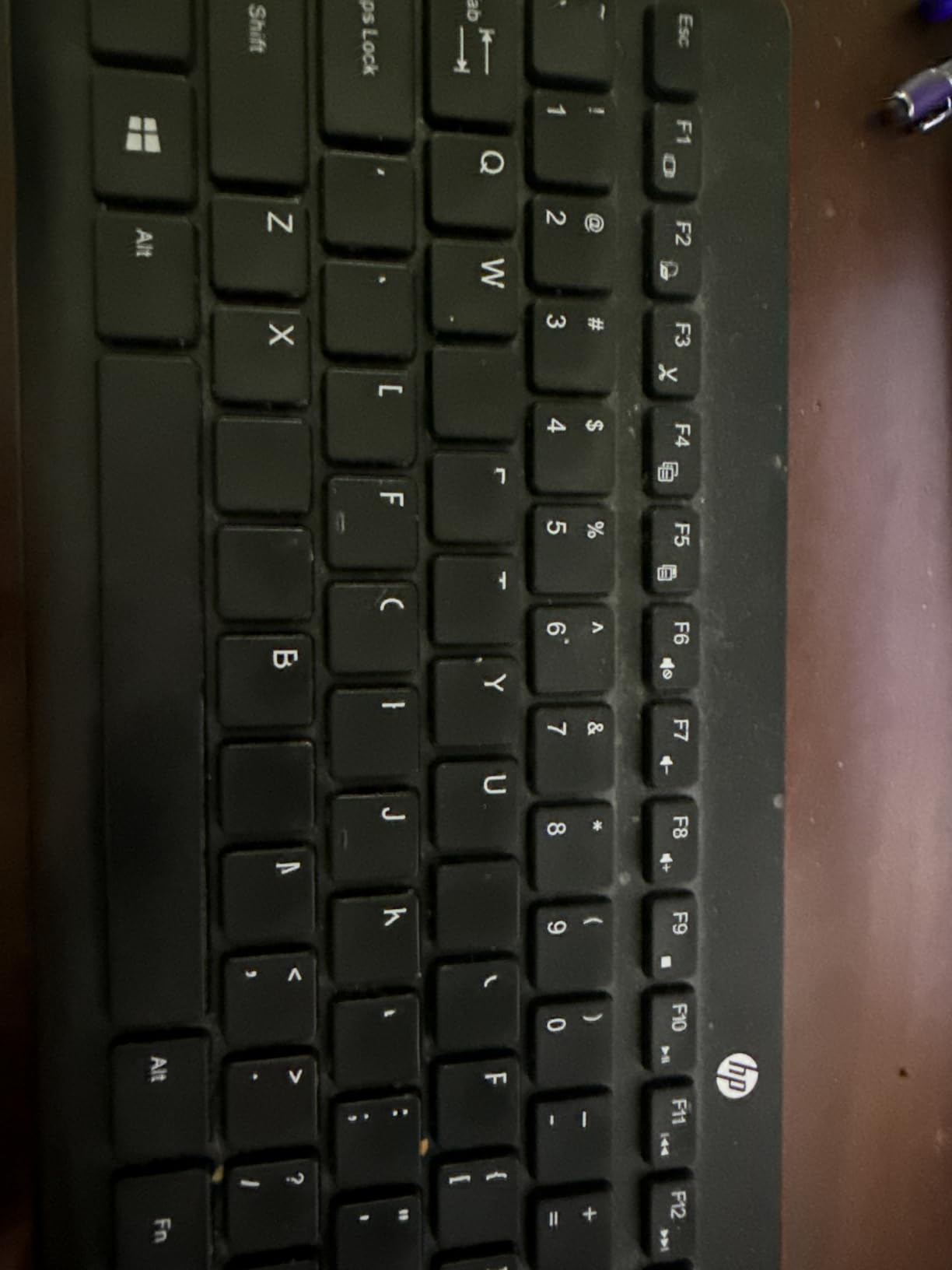 HP 230 Wireless Keyboard - Wireless Connection - Low-Profile, Quiet Design - Windows & Mac OS - Laptop, PC Compatible - Shortcut Keys & Number Pad - Long Battery Life (‎3L1E7AA#ABA),Black customer photo 1