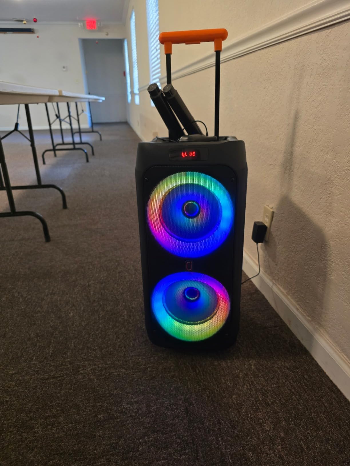 JYX Karaoke Machine with 2 Wireless Microphones, 24