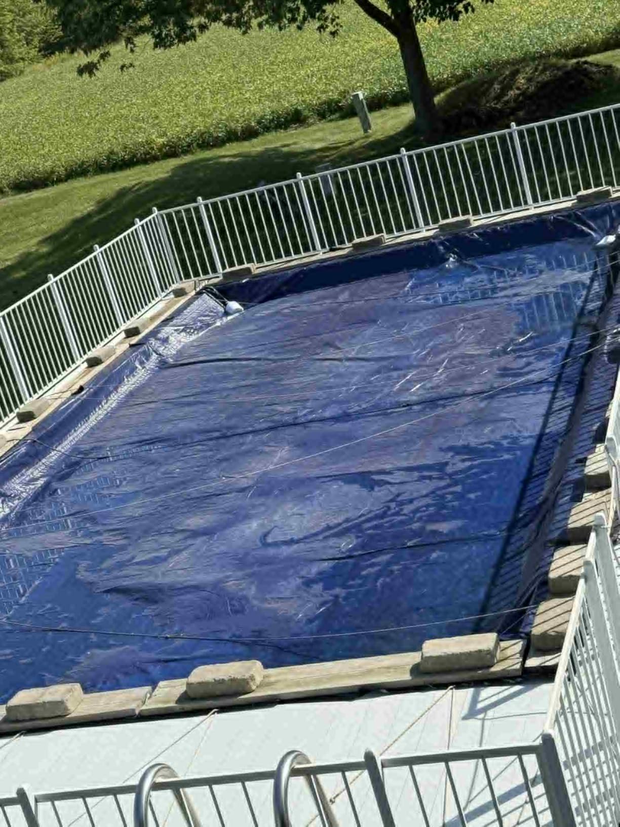 Yankee Pool Cover for 16x32 ft Rectangular Pool: Extra Thick & Durable | Sapphire Series of Premium Cold- and UV-Resistant In-Ground Pool Protection customer photo 1