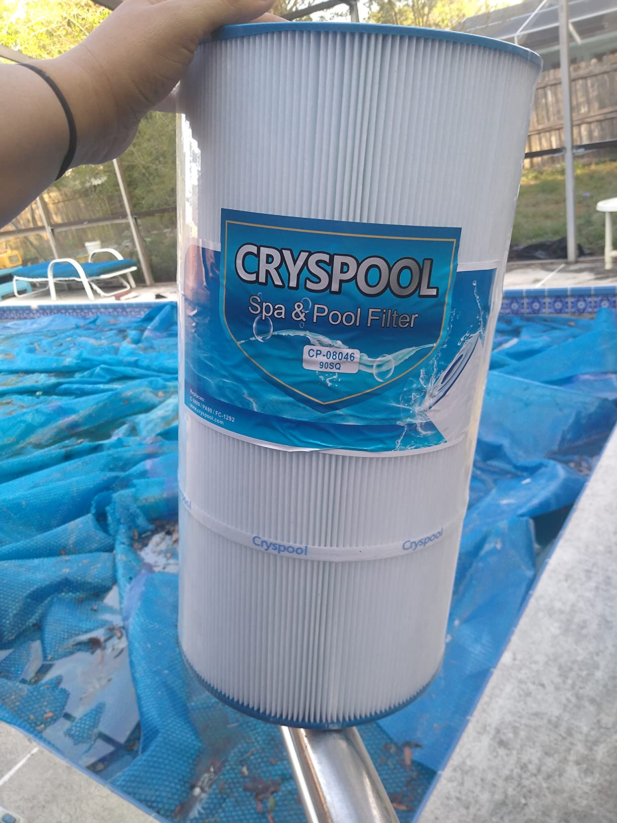 Cryspool 08046 Pool Filter Cartridge Compatible with Hayward C900, CX900RE customer photo 1