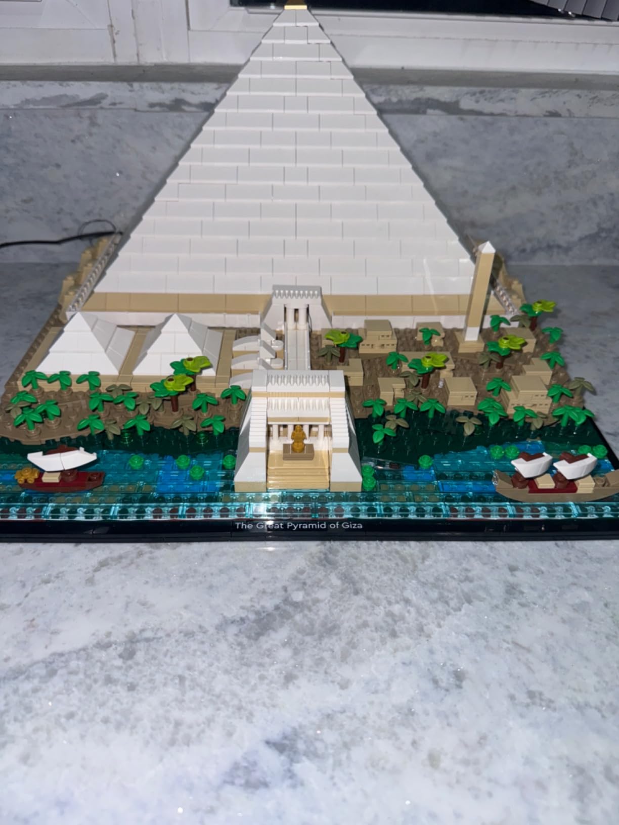 LEGO Architecture Great Pyramid of Giza Set 21058, Home Décor Model Building Kit, Creative DIY Activity, Famous Landmarks Collection customer photo 1
