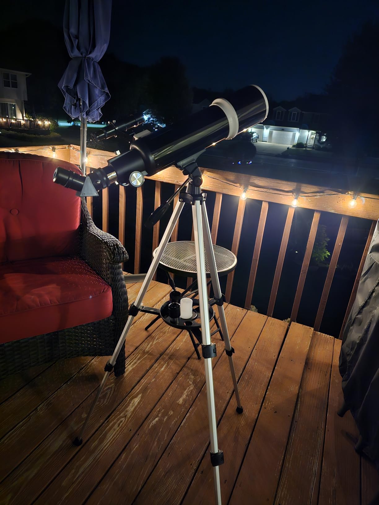 Koolpte Telescope for Adults & Beginner Astronomers - 80mm Aperture 600mm Fully Multi-Coated High Transmission Coatings with AZ Mount Tripod Phone Adapter, Carrying Bag, Wireless Control. customer photo 2