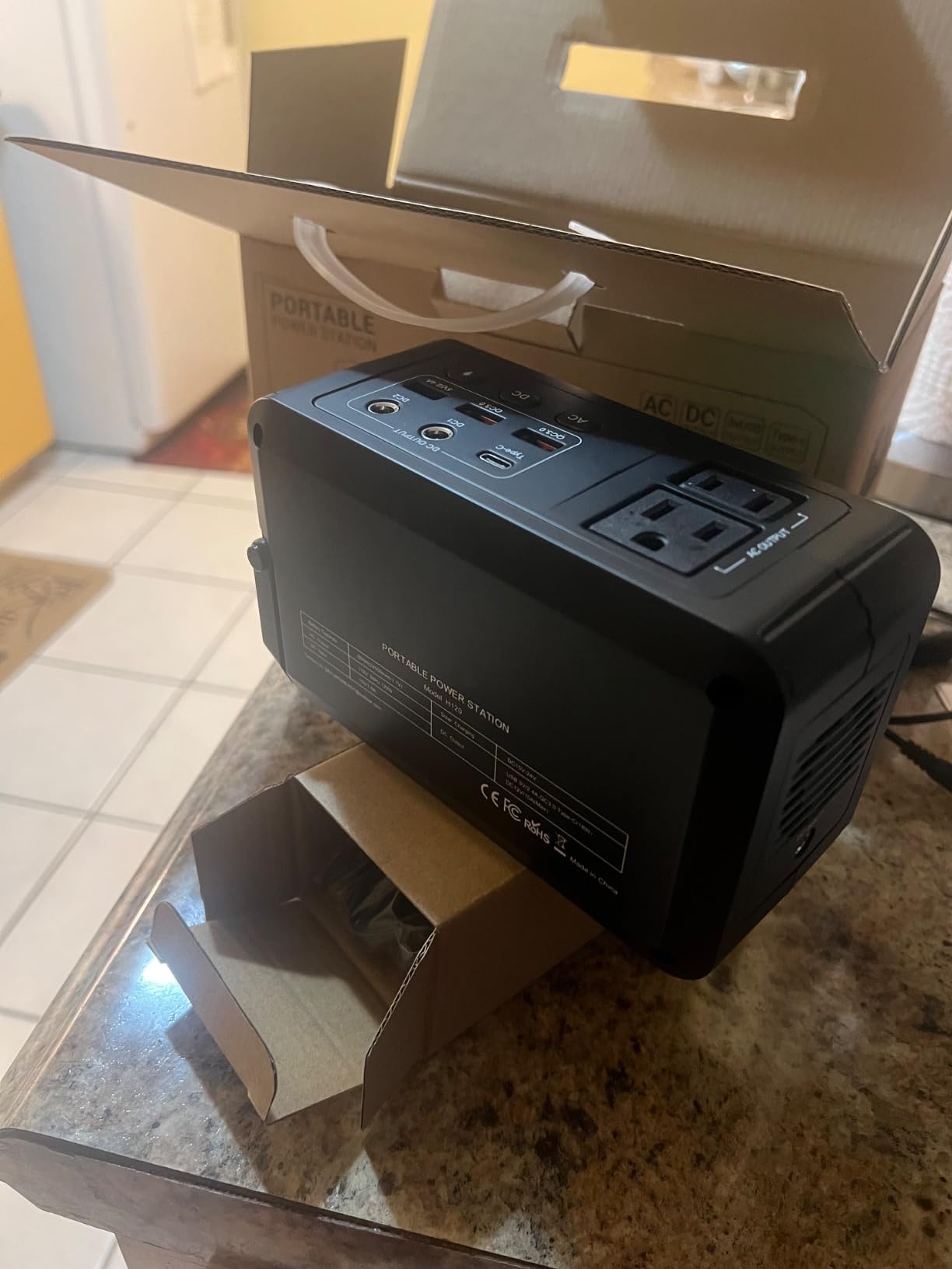 HOWEASY Portable Power Station,120W(240W Peak) Solar Generator customer photo 2