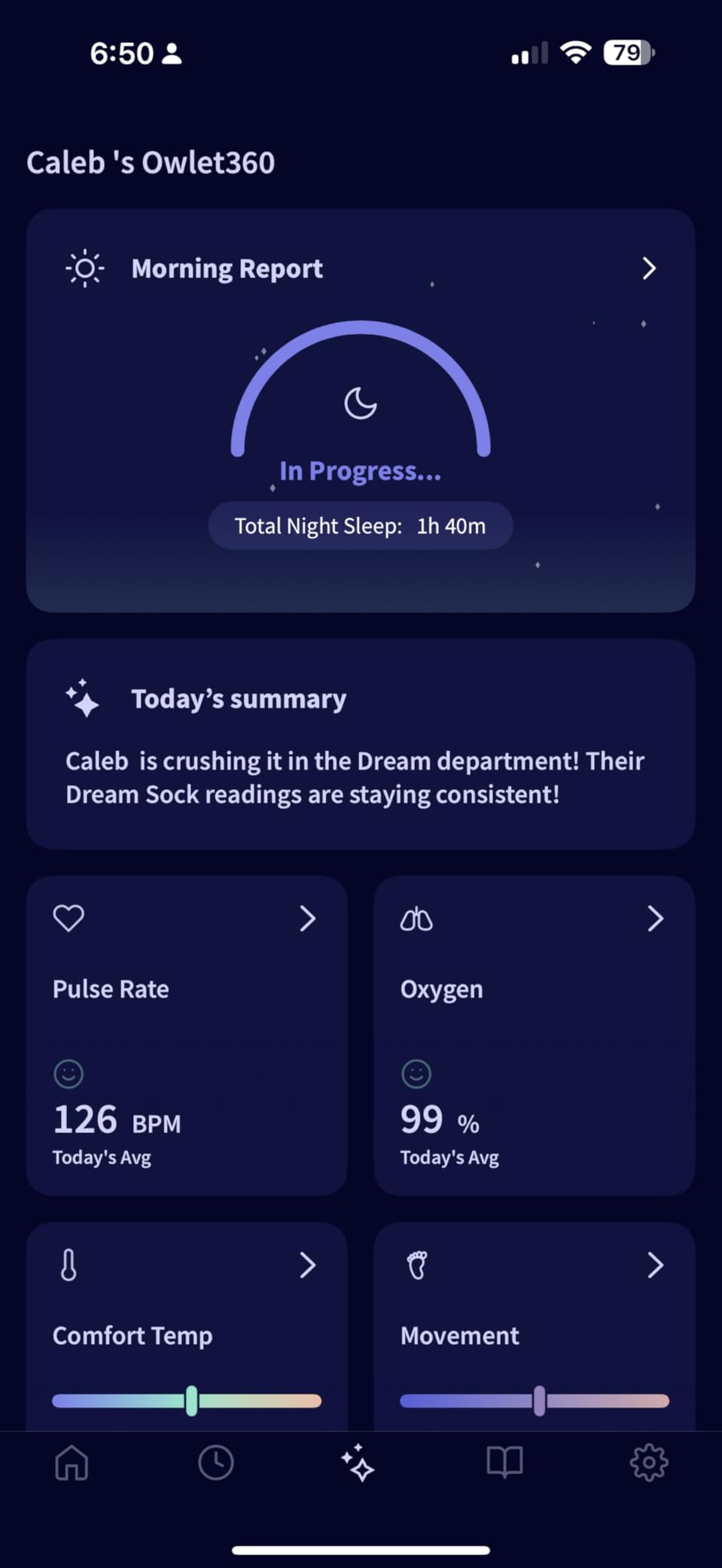Owlet Dream Sock Smart Baby Monitor, Better Sleep for Baby & You customer photo 2