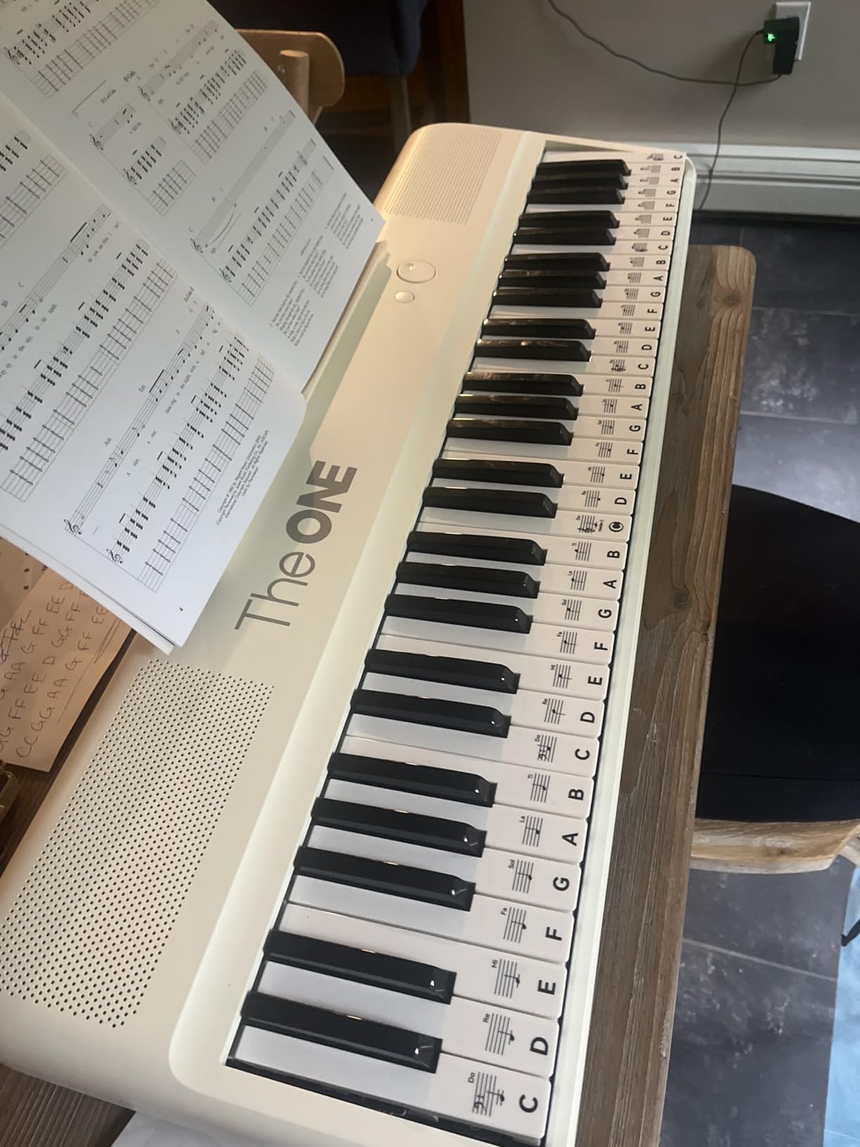 The ONE 61 Key Piano Keyboard with Lighted Keys, Bluetooth MIDI customer photo 2