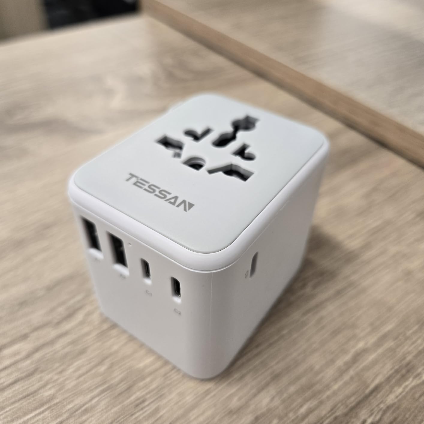 TESSAN Universal Travel Adapter 28W, International Power Adapter customer photo 2