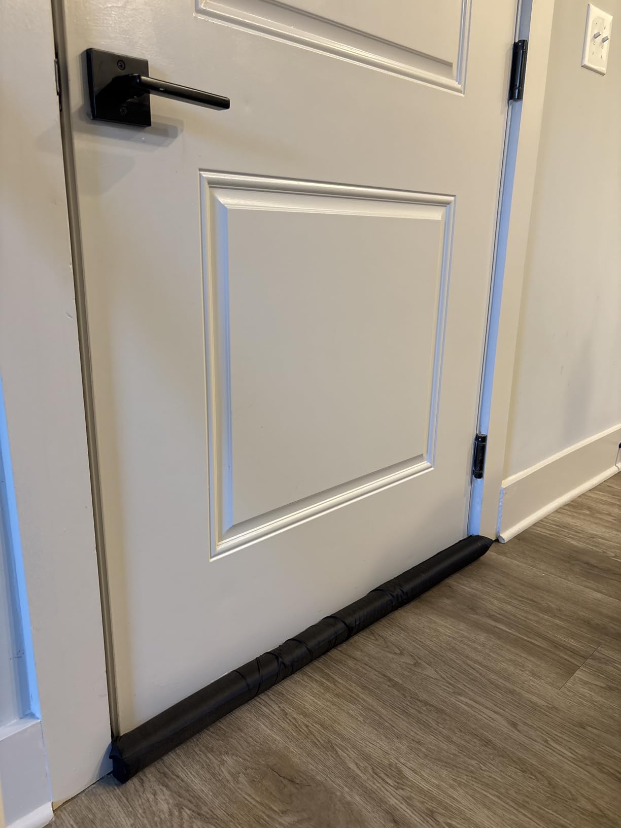MAXTID Large Door Draft Stopper for Bottom of Doors 36” Under Door Sweep Noise Blocker Black Gap Stoppers Adjustable Doors Seal Sweep Guard Draft, Window Breeze Stoppers, Home Essentials Gadgets customer photo 1