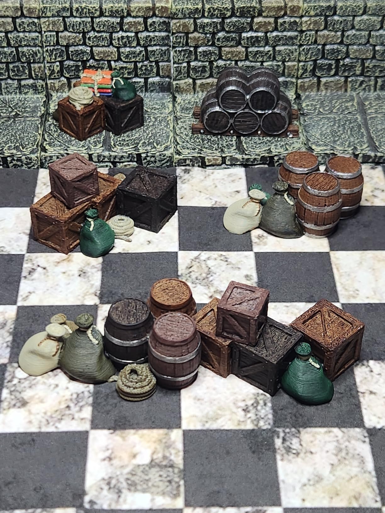 EnderToys Cargo Piles - DND Terrain Scenery for Tabletop 28mm Miniatures Wargame customer photo 1