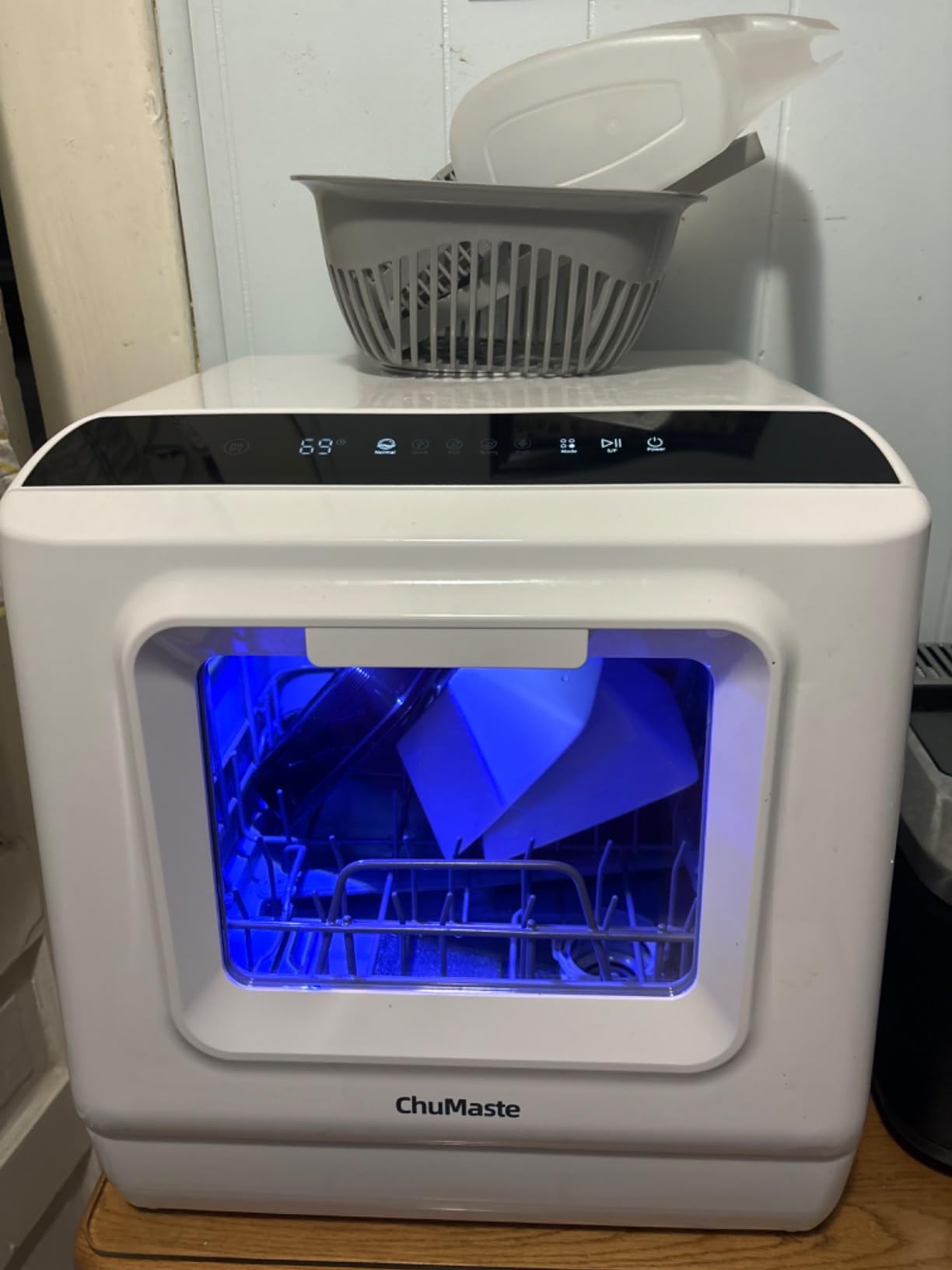 Countertop Dishwasher, Countertop Dishwasher With Water Tank, Dryer, Upper and Lower double spray arms, 360-degree cleaning. Lavaplatos can also be connected to faucets. customer photo 2