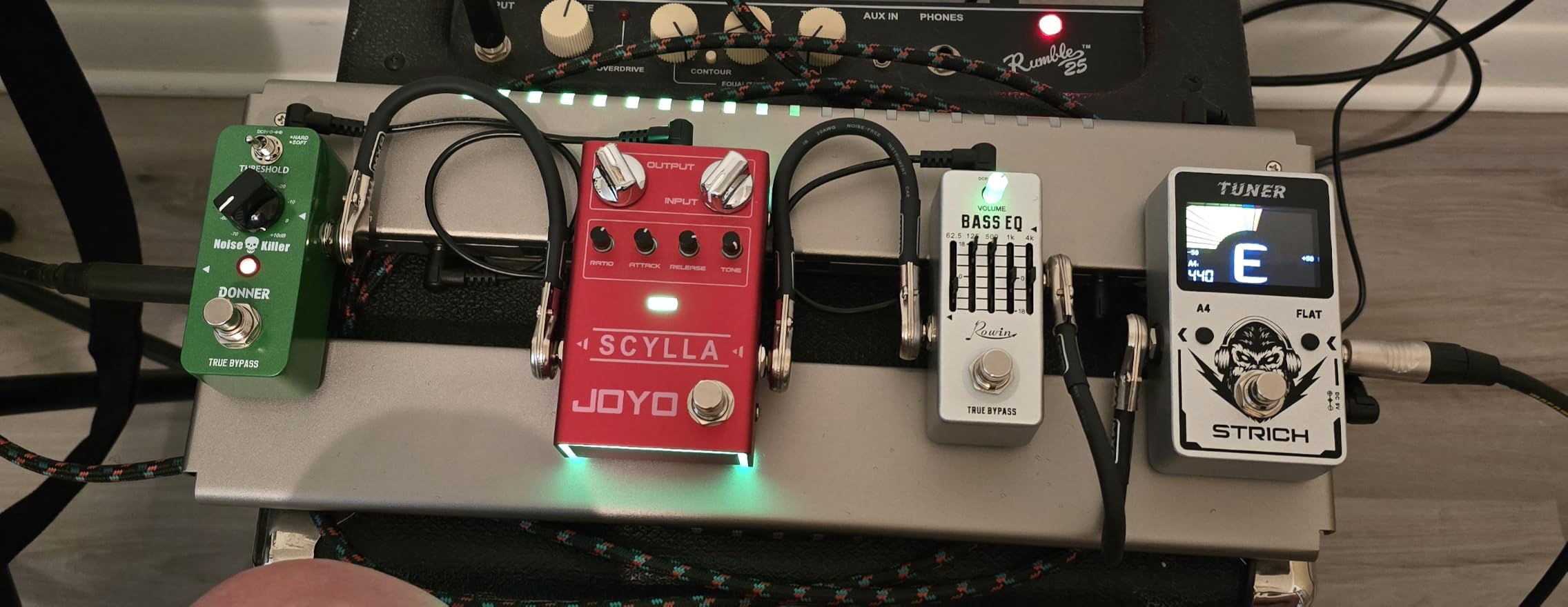 Vangoa VPPD-S Guitar Pedal Board with Built-in Isolated Power Supply customer photo 2