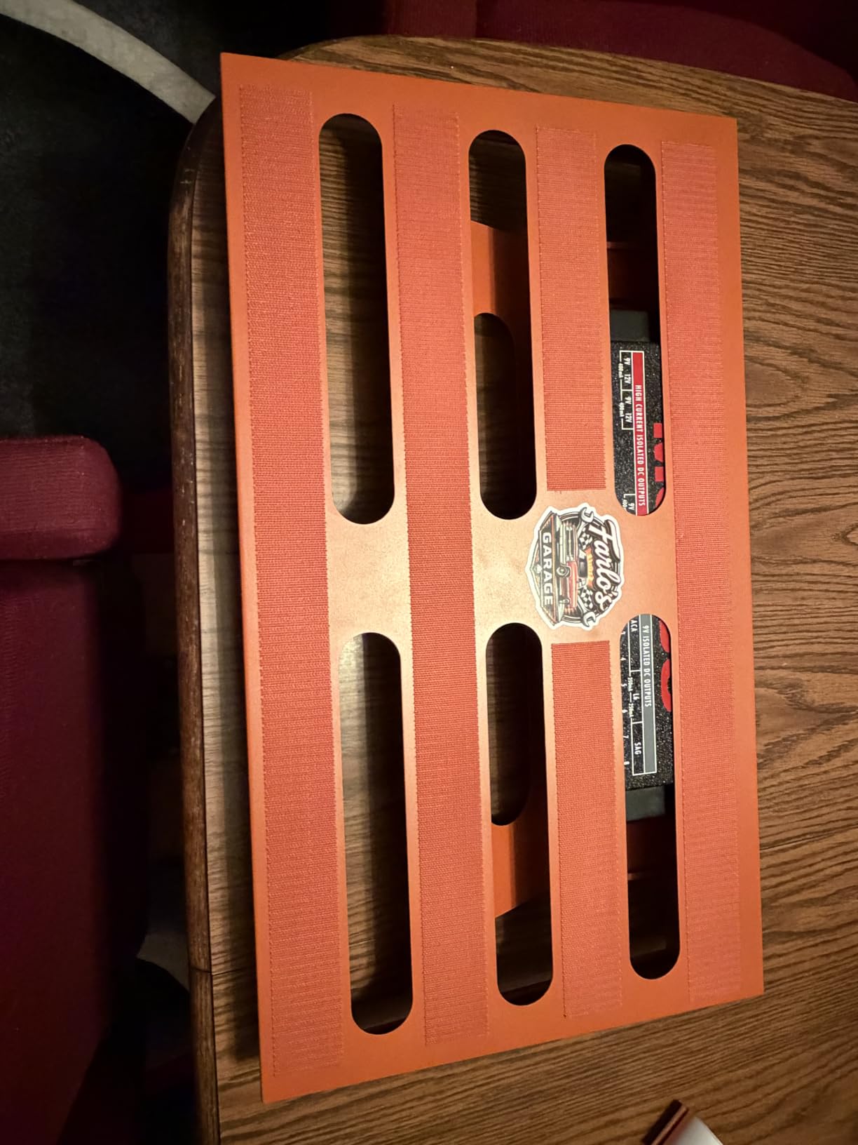 GOKKO Guitar Pedal Board with Power Supply Bracket 13.8