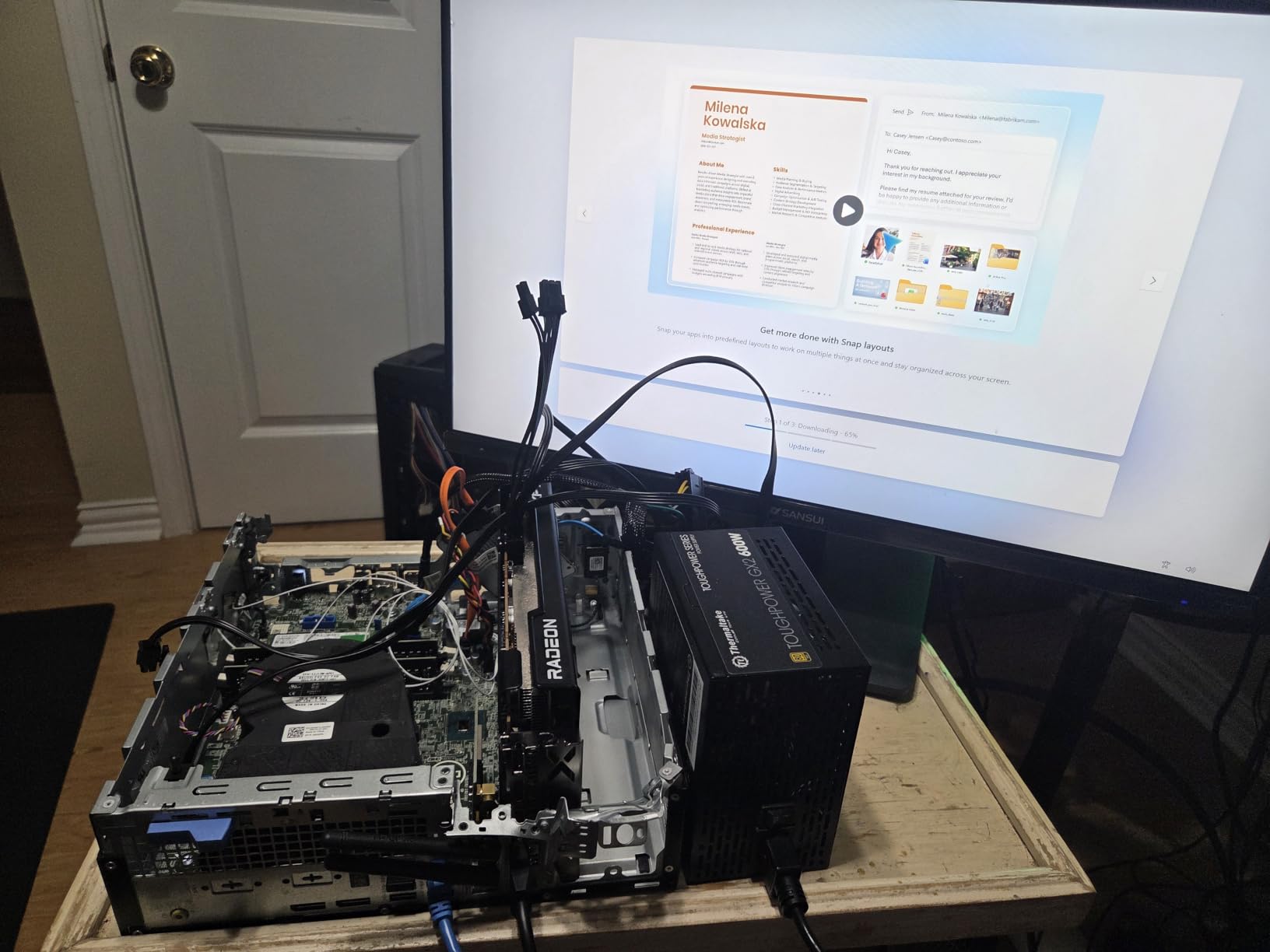 Dell OptiPlex 5070 Desktop Computers Windows 11 Pro,8 Core i7 9700 up to 4.7GHz,32GB DDR4, 1TB M.2 NVMe SSD,Intel Wireless Wi-Fi 6E AX210 & Bluetooth 5.2, HDMI Adapter, Only by Titan ITAD(Renewed) customer photo 1