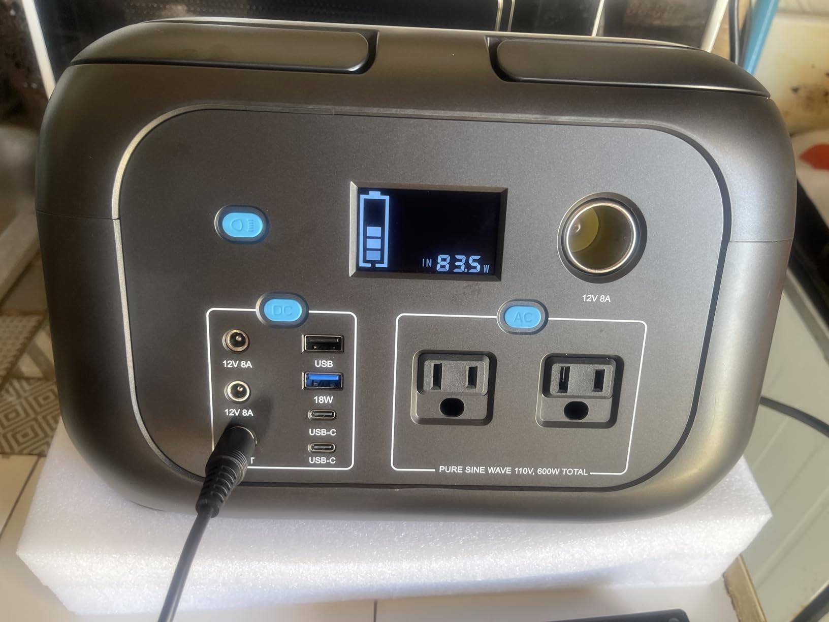 ENOFLO 300W Portable Power Station, 228Wh Solar Generator | 110V Pure Sine Wave AC Outlet, 61600mAh Lithium Battery Backup for CPAP, Camping, RV, and Home Emergency customer photo 2