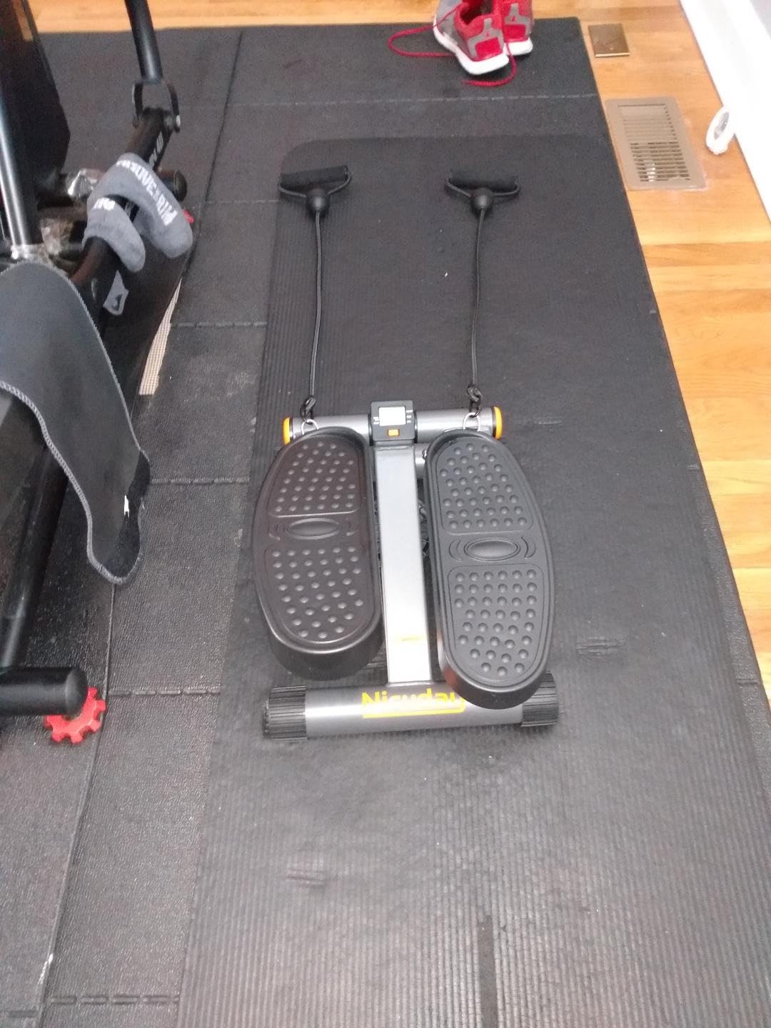 Niceday Steppers for Exercise at Home, Mini Stepper with 300LBS Capacity | Stair Stepper with Resistance Bands, Hydraulic Fitness Stepper with LCD Monitor, Twist Stepper Machine for Full Body Workout customer photo 1