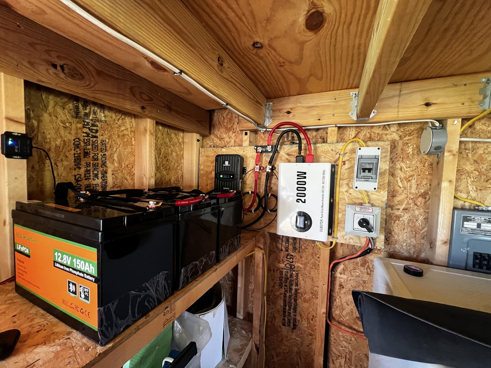 ECO-WORTHY 400 Watt 12 Volt Premium Solar Panel Kit :4pcs 100W Solar Panel+ 40A MPPT Charge Controller+ Bluetooth Module+ Mounting Z Brackets, 400W 12V Solar Power Off Grid System for Home, RV, Boat. customer photo 2