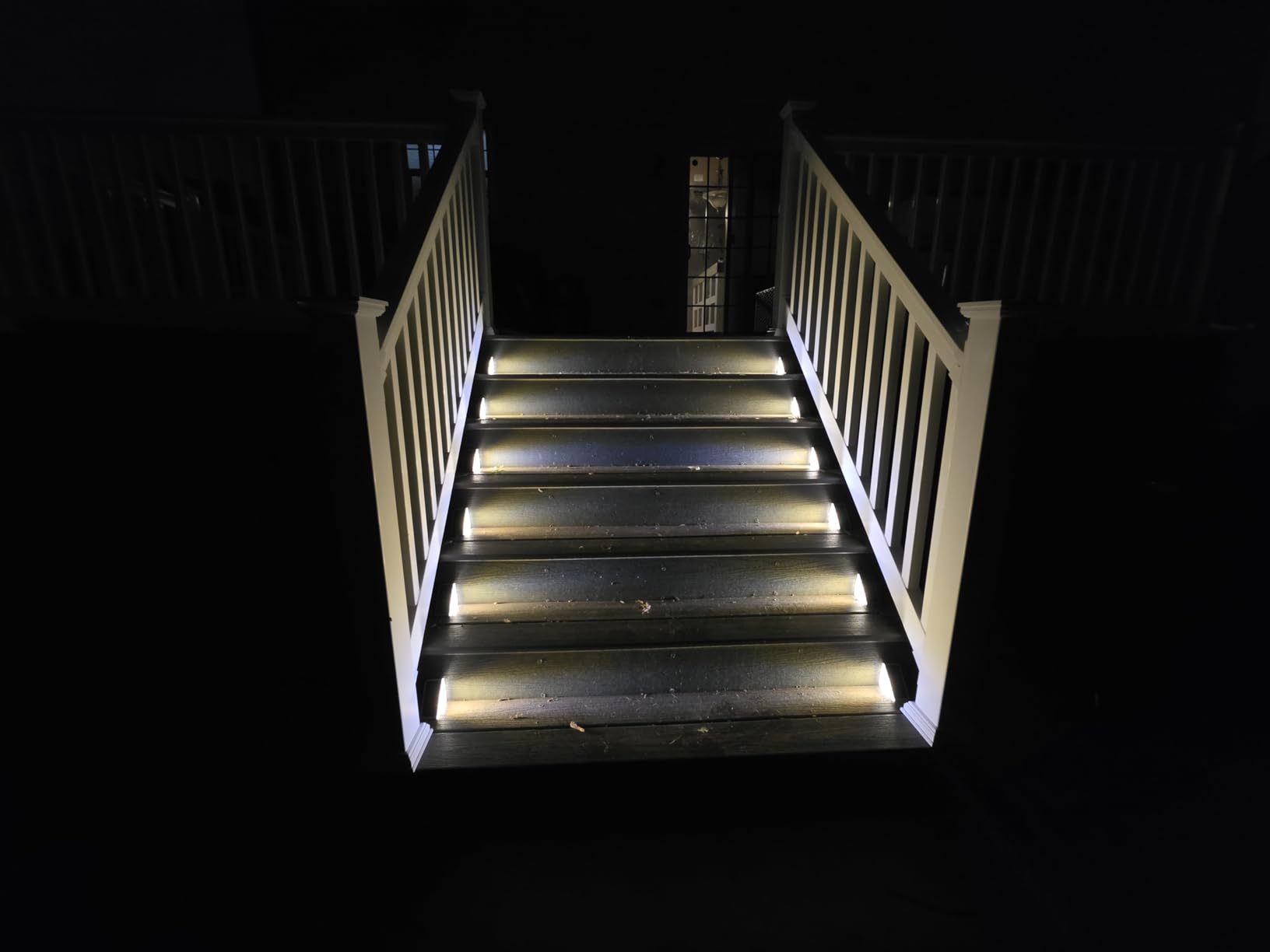 NIORSUN Solar Step Lights,6 Pack Warm White Solar Stair Lights Outdoor Waterproof IP67 Auto On Off,Solar Lights for Steps,Stair,Patio,Yard,Porch,Front Door,Sidewalk,Deck Decor customer photo 2