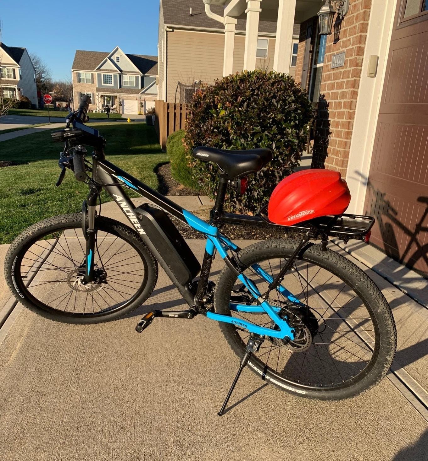 ANCHEER Electric Bike for Adults, Peak 750W Ebike, 3 Hours Fast Charge, 60 Miles Electric Bicycle with 48V/499Wh Battery, 27.5 '' Hummmer Electric Mountain Bike with LCD Display, 21 Speed customer photo 2