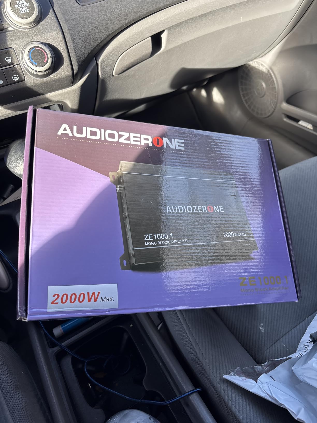 AUDIOZERONE Car Audio Amplifier ZE1000.1 2000W Monoblock Class D MOSFET Subwoofer Audio, 1-4 Ohm Stable, Low Pass Crossover, Mosfet Power Supply, Stereo customer photo 2