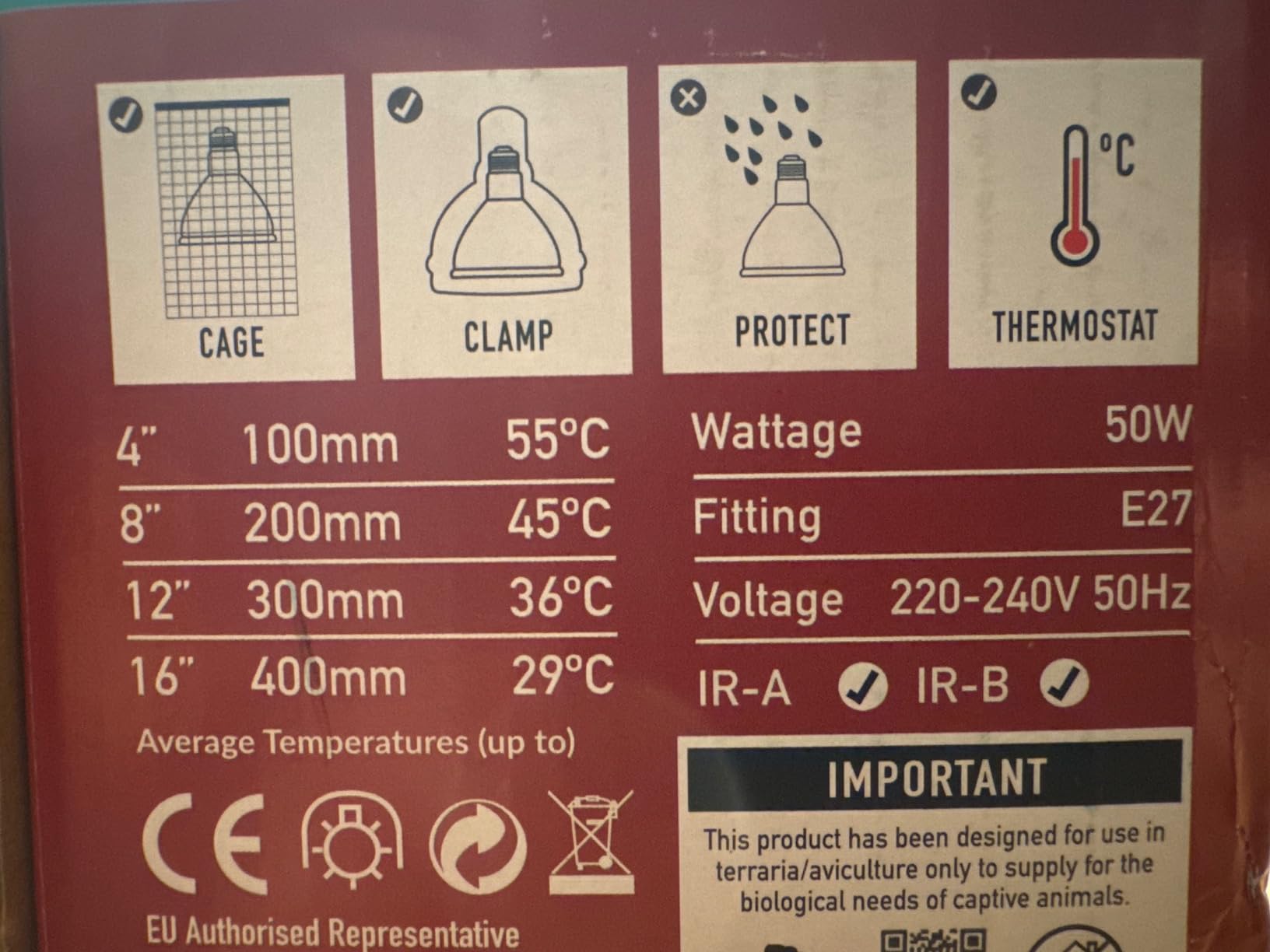 Arcadia Deep Heat Emitter 50watt for Reptile Enclosures customer photo 1
