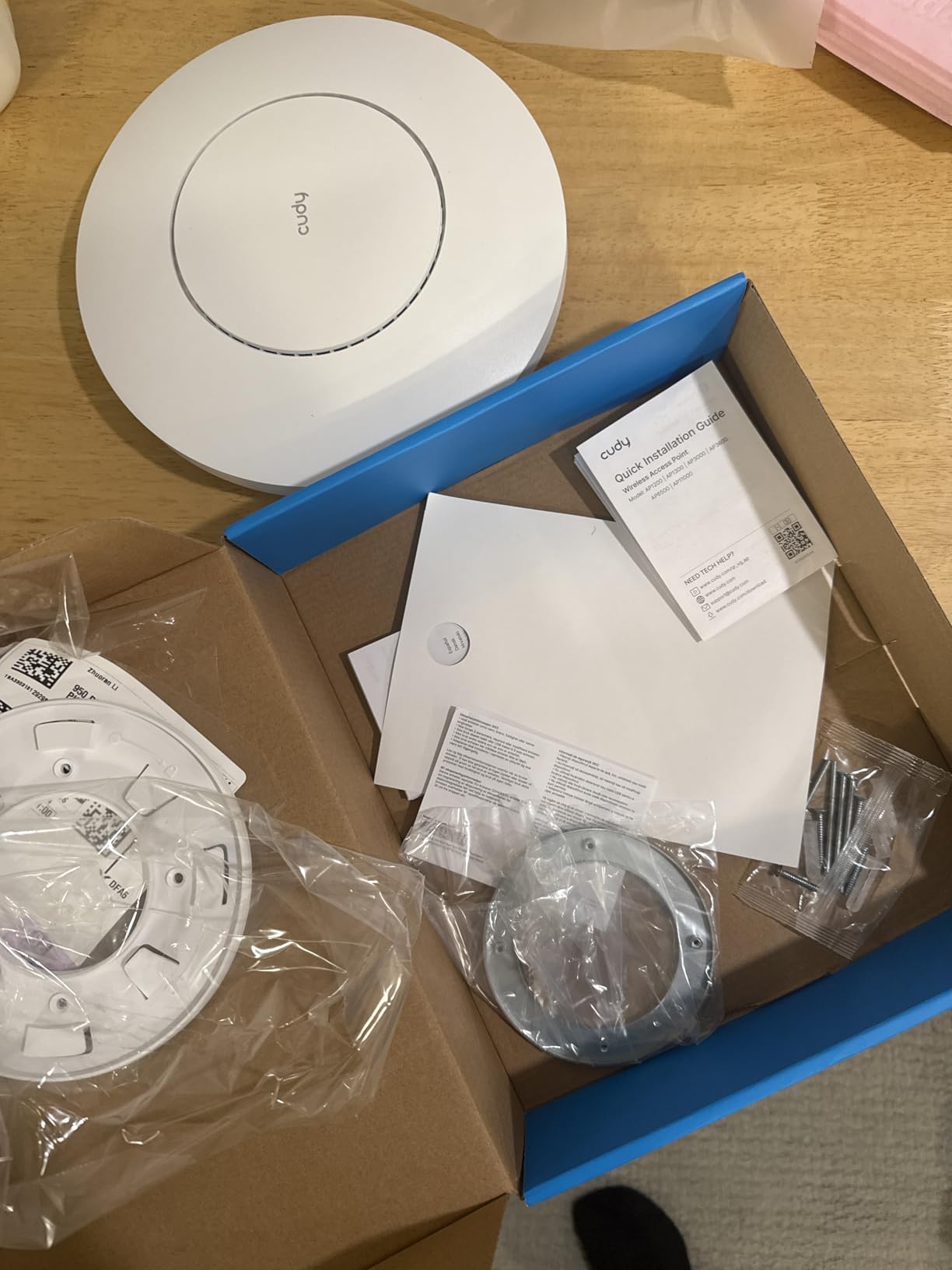 Cudy AC1200 Dual Band Ceiling Mount Wi-Fi 5 AP, PoE/DC Ready, AP1300 customer photo 1