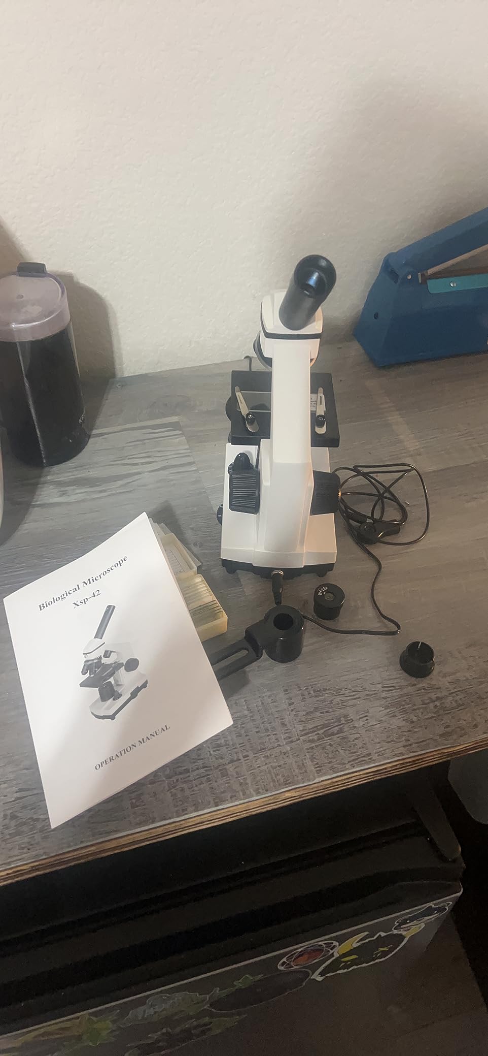 PalliPartners Compound Microscope for Adults & Students, White customer photo 1