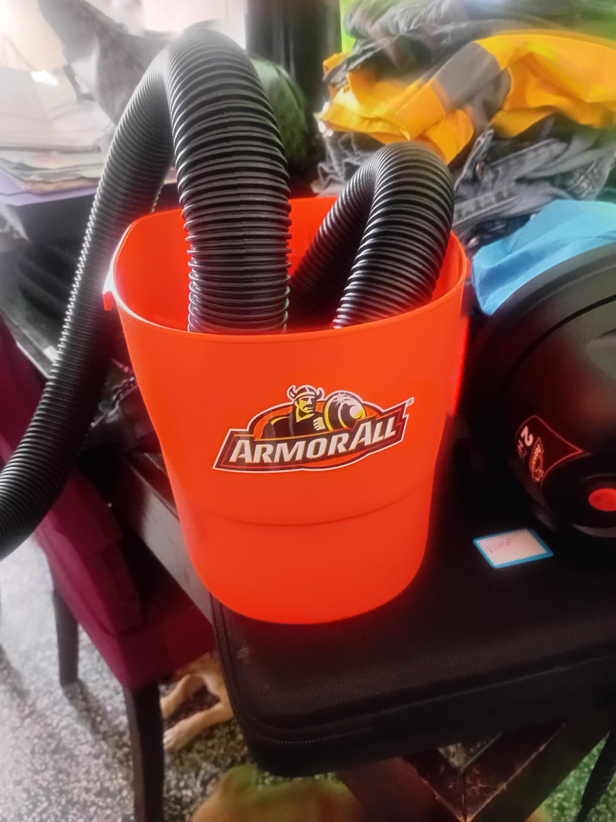 Armor All VO405P 0901 4 Gallon Wet/Dry Vac 2.0 Peak HP Shop Vacuum with Nozzles & Brush,Black/Orange customer photo 1