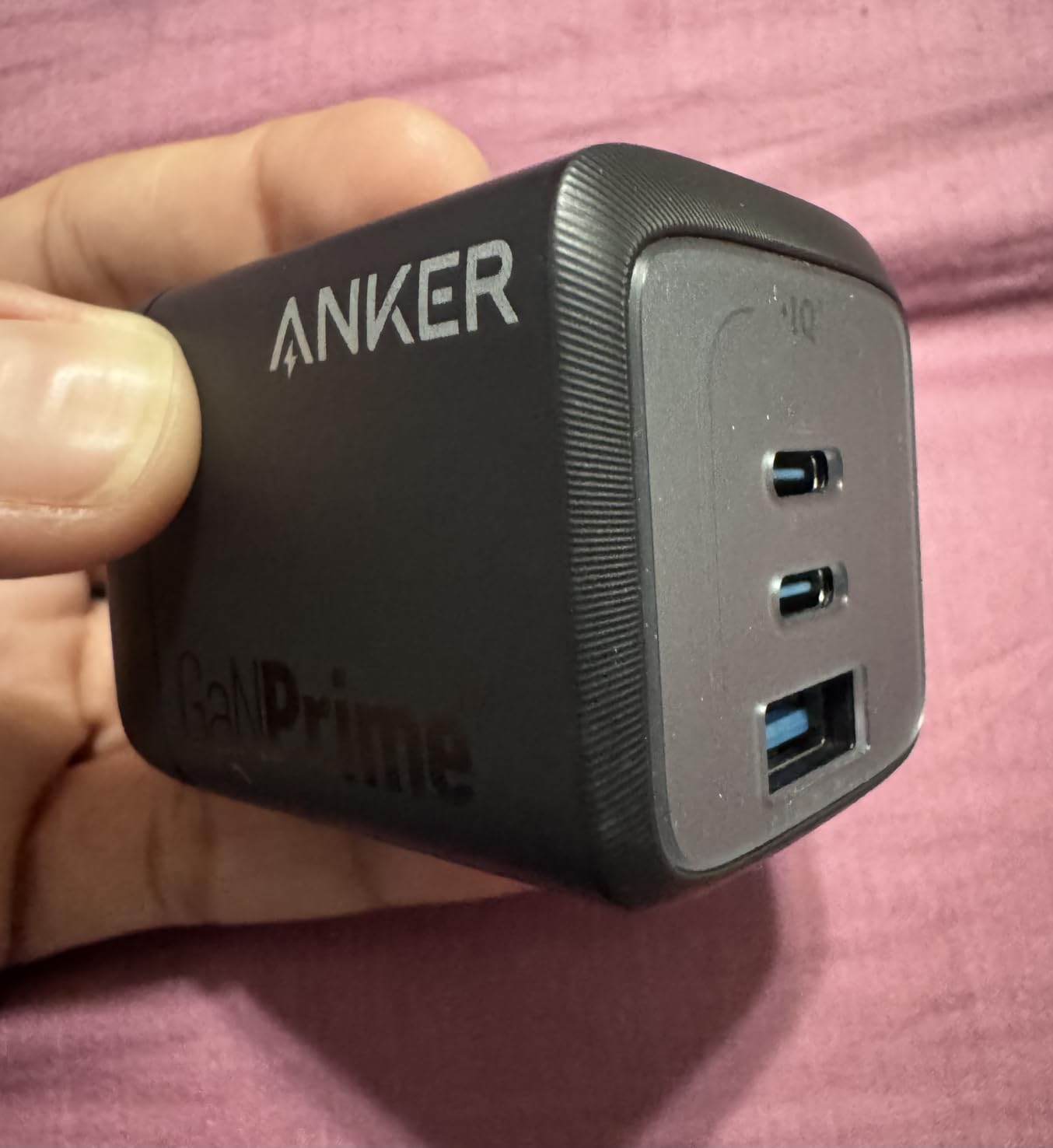 Anker USB Charger Block,67W GaN Wall Charger,3-Port Compact Fast Charging Phone Charger,For MacBook Pro/Air, Pixelbook, iPad Pro, iPhone 17/16/Pro, Galaxy S23/S22, Note20, Pixel, Apple Watch, and More customer photo 1