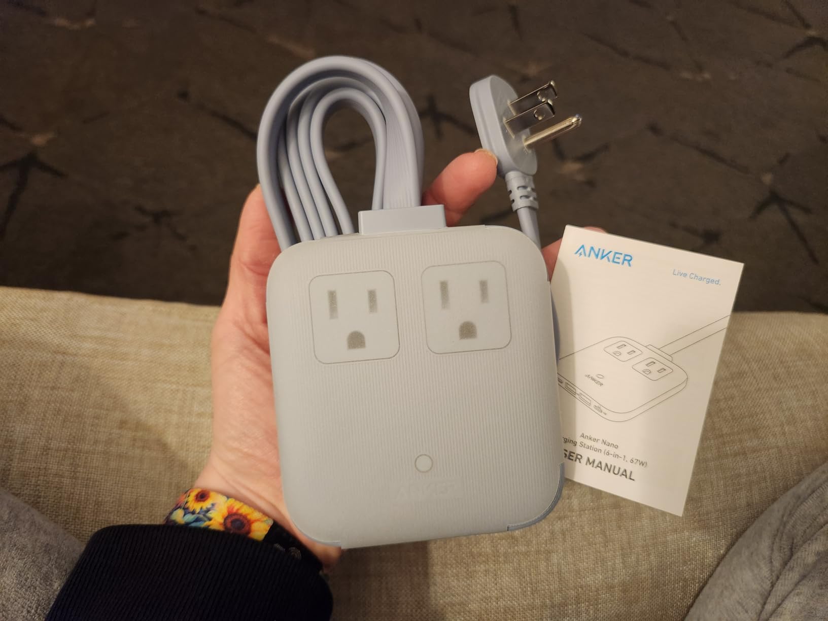 Anker Travel Power Strip, Anker Nano 67W Max 6-in-1 USB C Charger, 2 USB C customer photo 1
