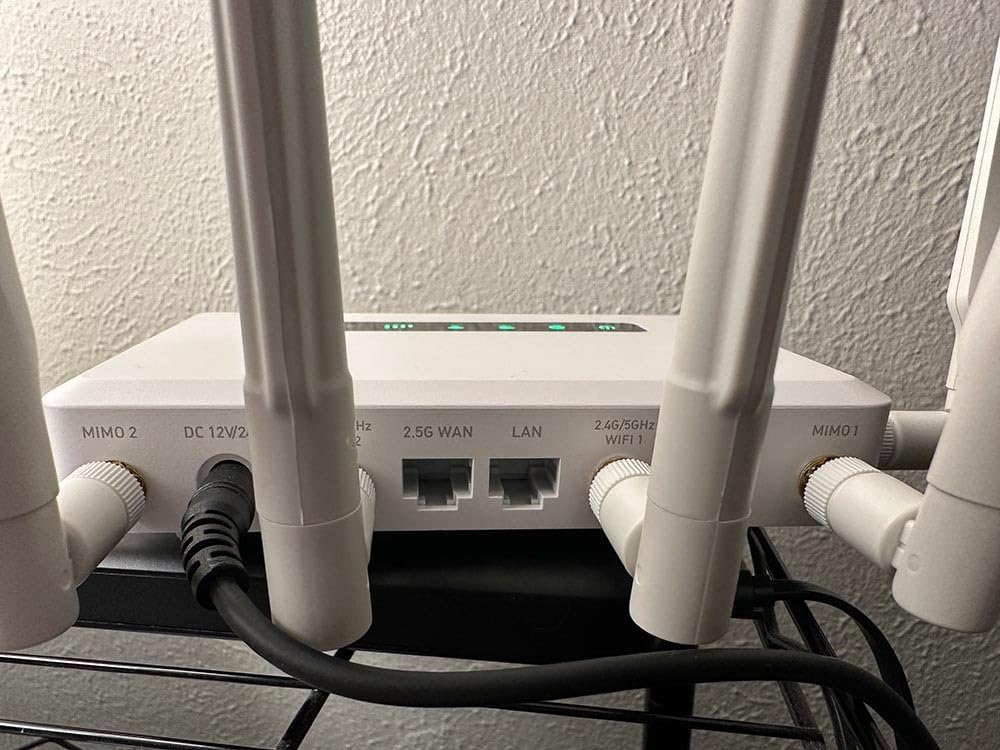 GL.iNet GL-X3000 (Spitz AX) Cellular Gateway 5G Router for House & RV, Wi-Fi 6, Detachable Antennas, Dual-SIM, T-Mobile & AT&T IoT Device Certified, Family/Rural Area/Road Trips | 5G NR, Wi-Fi 6, Detachable Antennas, Dual-SIM, Multi-WAN, VPN, T-Mobile & AT&T IoT Certified, Family, Rural Area, Road Trips customer photo 2