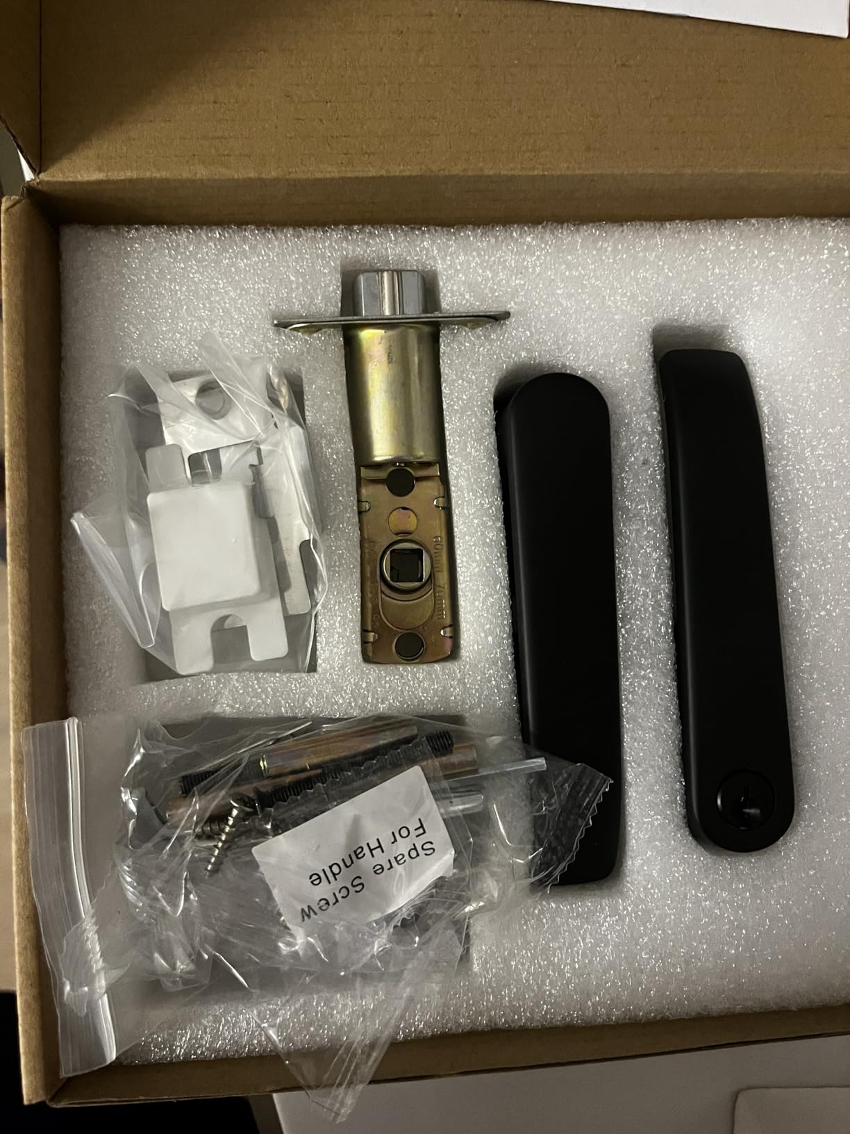 Smart Door Handle Lock with Keypad, Yamiry Fingerprint Knob for Front Door customer photo 2