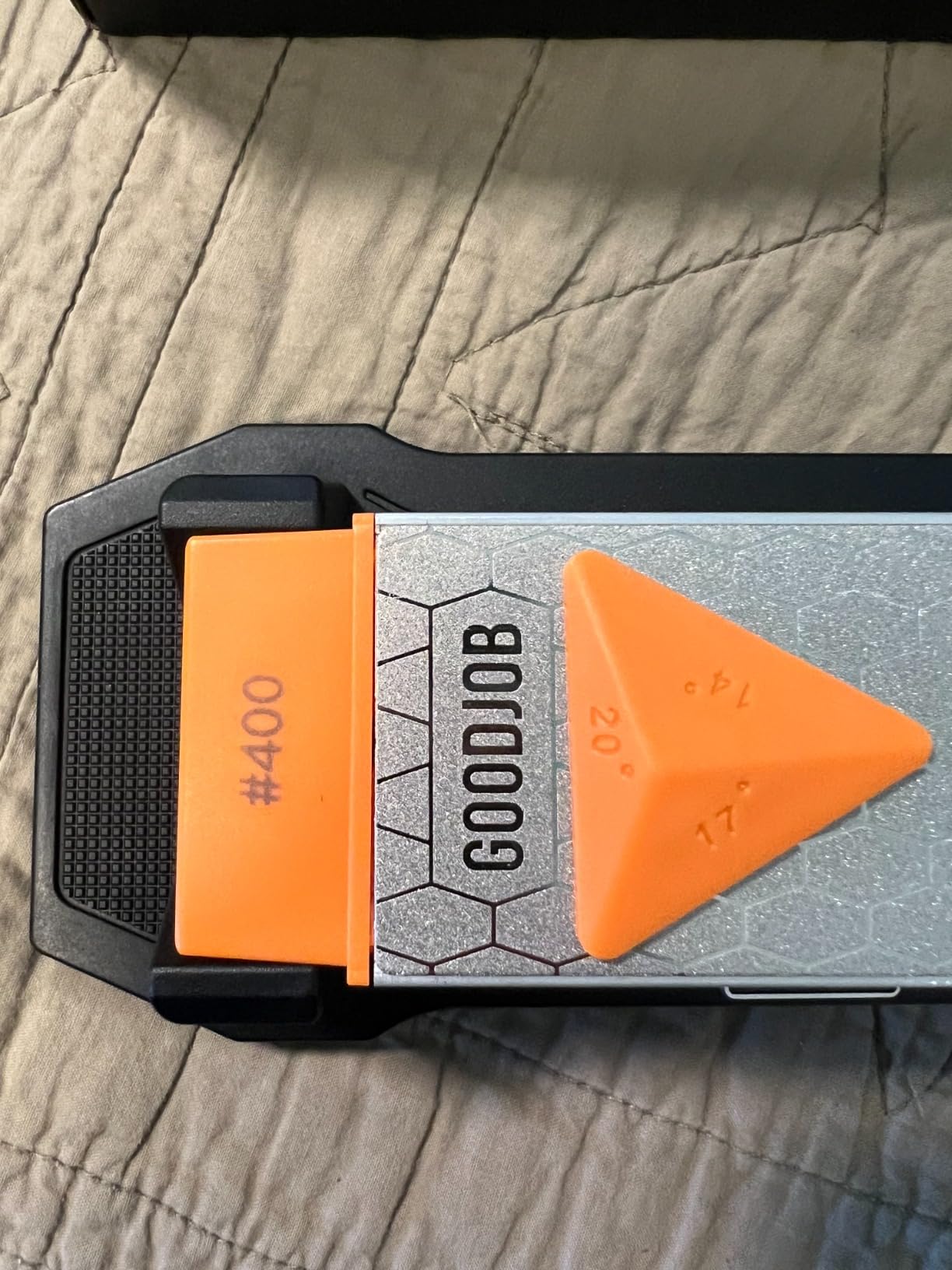 Diamond Sharpening Stone, 3‑Sided Grit 400/1000/8000 for Knife Sharpening customer photo 2