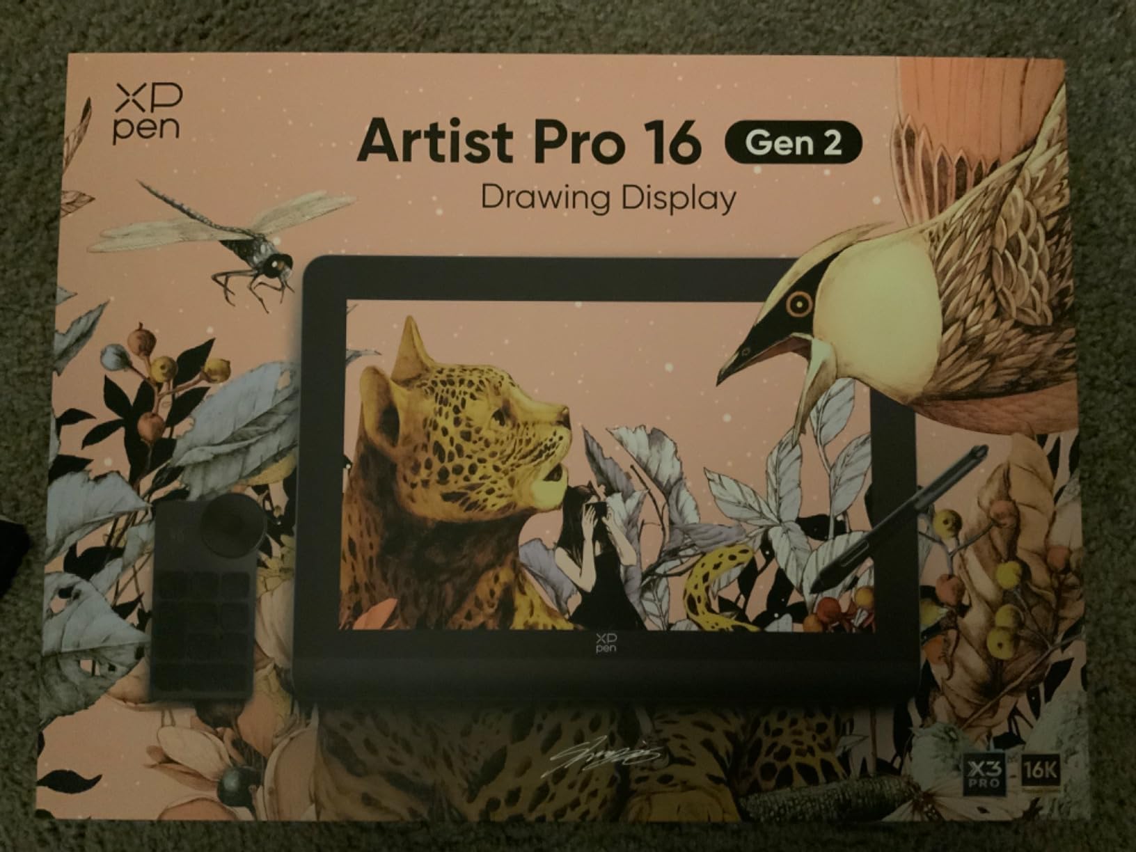 XPPen Artist Pro 16 Gen2 2.5K 16 inch QHD Drawing Tablet with Full Laminated Anti-Glare Screen 16384 Pressure Levels X3 Pro Battery-Free Stylus 159% sRGB Tilt Graphic Drawing Tablet with Mini Keydial customer photo 2