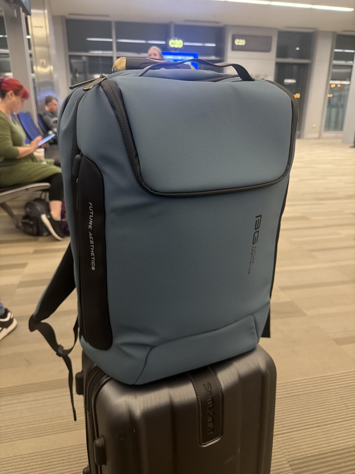 BANGE Anti Theft Backpack With TSA Lock,Waterproof Backpacks With YKK Zipper, High Tech Business Backpack For Men And Women, Laptop Backpack Fits For 17.3 Inch Notebook… customer photo 1