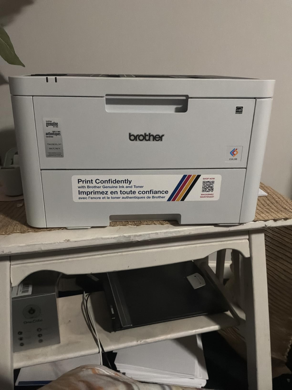Brother Color Laser Printer with Wireless Printing Fast 19 PPM Output, Duplex Feature, Mobile Device Compatible, 250-Sheet Paper Tray for Professional Home Office Printing (HL-L3220CDW) customer photo 1