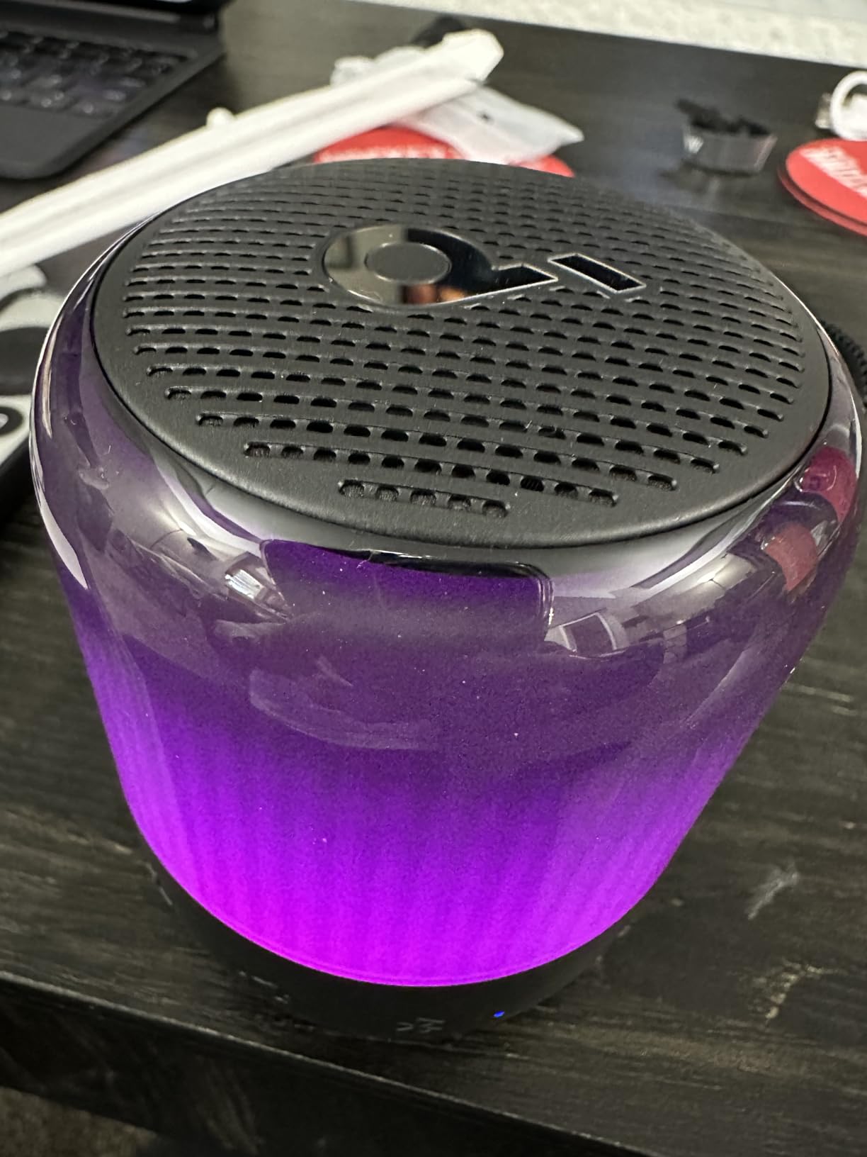 Soundcore Glow Mini Portable Speaker By Anker, Bluetooth Speaker with 360° Sound, Light Show, 12H Battery, Customizable EQ and Light, IP67 Waterproof and Dustproof, for Camping, Home and Beach Parties customer photo 1