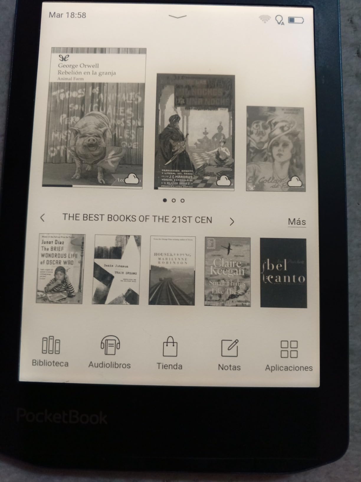 PocketBook Verse Pro E-Reader Waterproof | Eye-Friendly 6'' E-Ink Carta™ HD Touchscreen | Audio-Book & E-Book Reader | Text-to-Speech Function | SMARTlight | 16GB | WiFi & Bluetooth | Azure customer photo 1